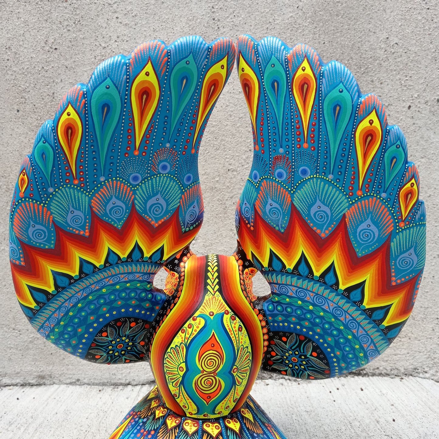 Mexican Folk Art Oaxacan Wood Carving Alebrije Hand Made, Owl By Luis Sosa PP7771