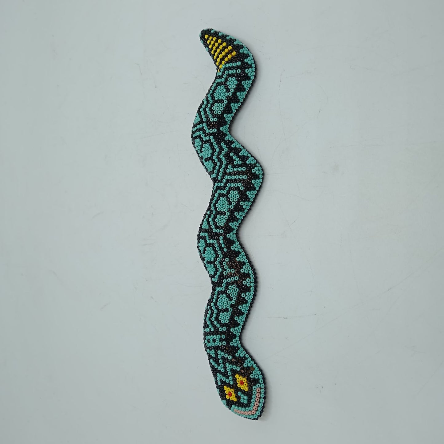 Huichol Hand Beaded Snake Jesus Jimenez PP7818