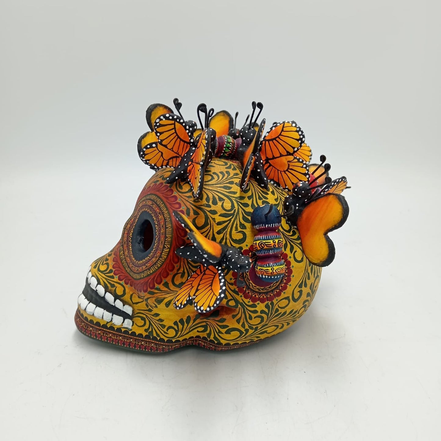 Day Of the Dead Ceramics Human Skull By Alfonso Castillo PP7912