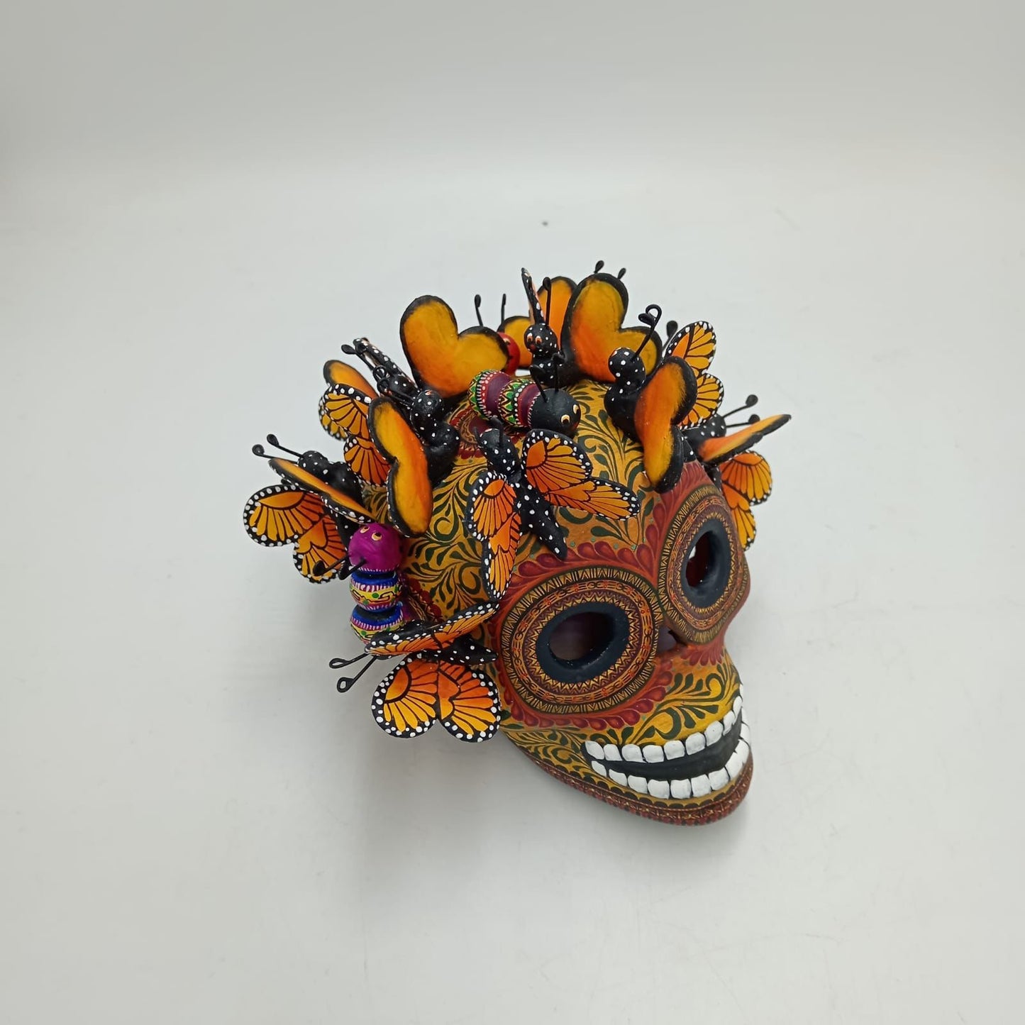 Day Of the Dead Ceramics Human Skull By Alfonso Castillo PP7912