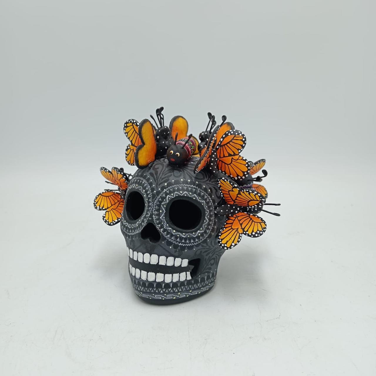 Day Of the Dead Ceramics Human Skull By Alfonso Castillo PP7915