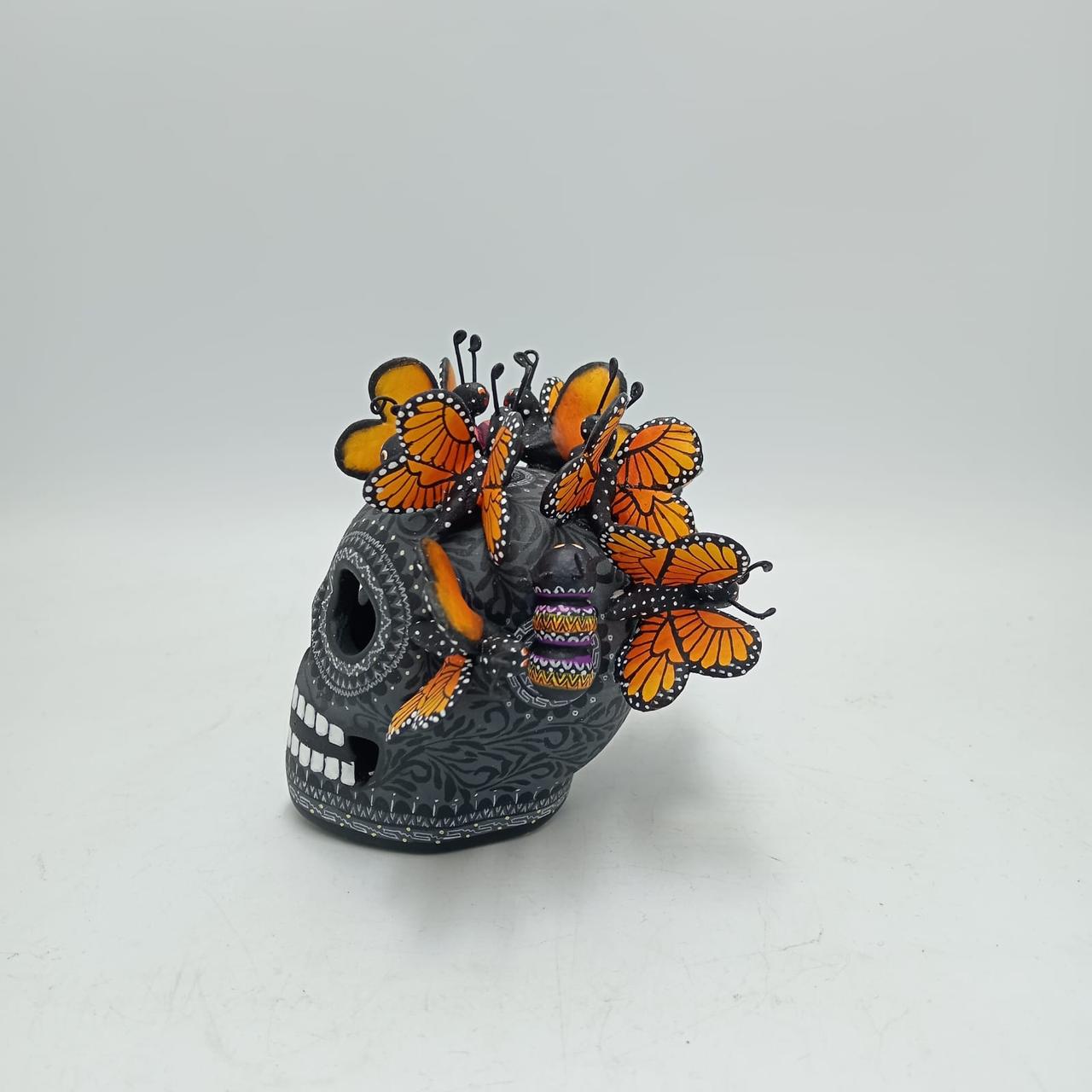 Day Of the Dead Ceramics Human Skull By Alfonso Castillo PP7915