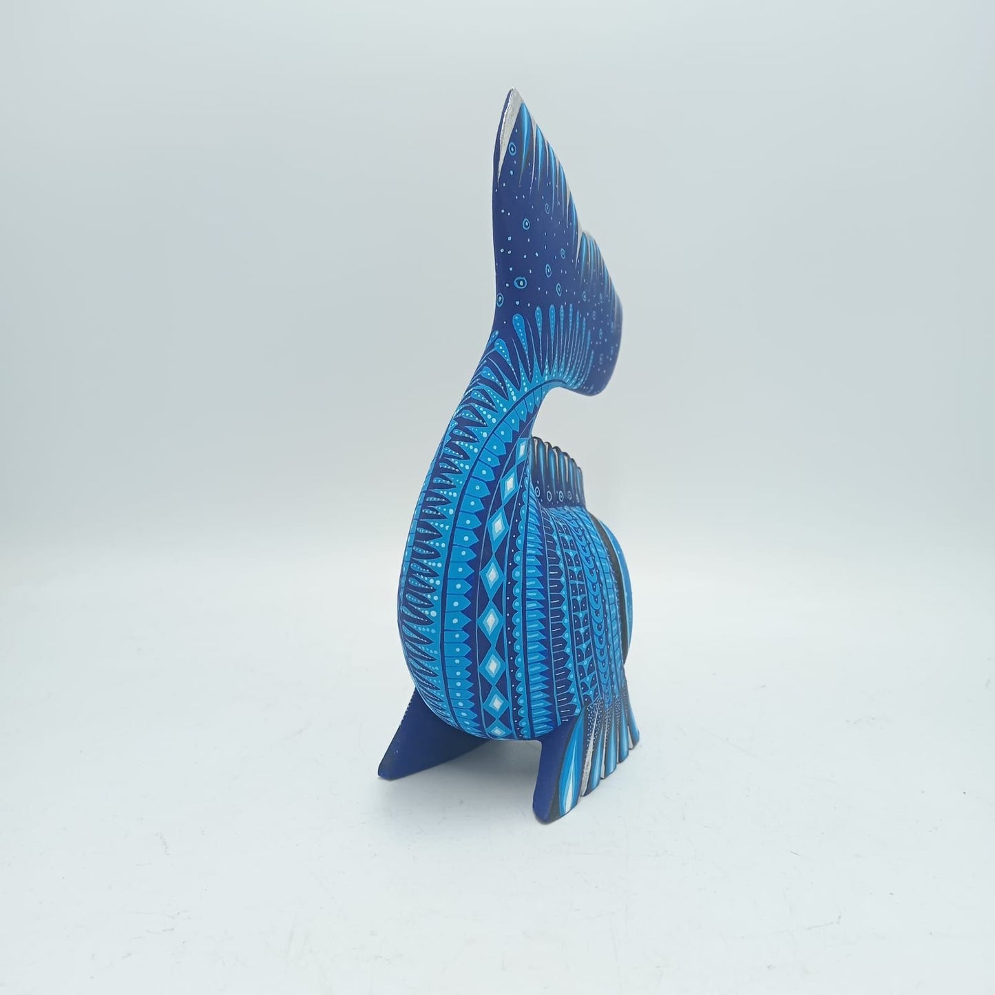 Mexican Folk Art Oaxacan Wood Carving Fish By Ivan Fuentes PP7916