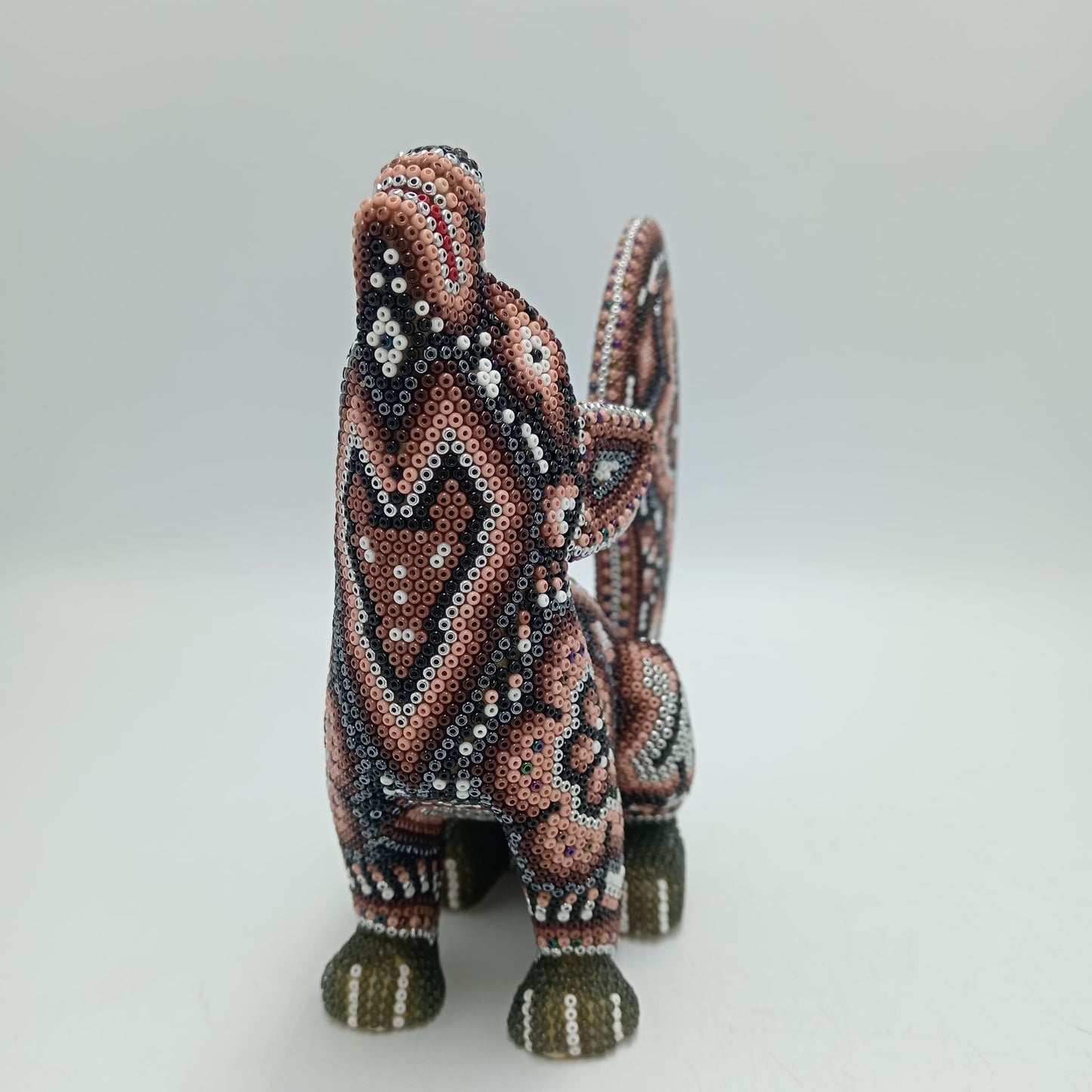 Mexican Huichol Hand Beaded Art, Ram By Isandro Villa Lopez PP7950
