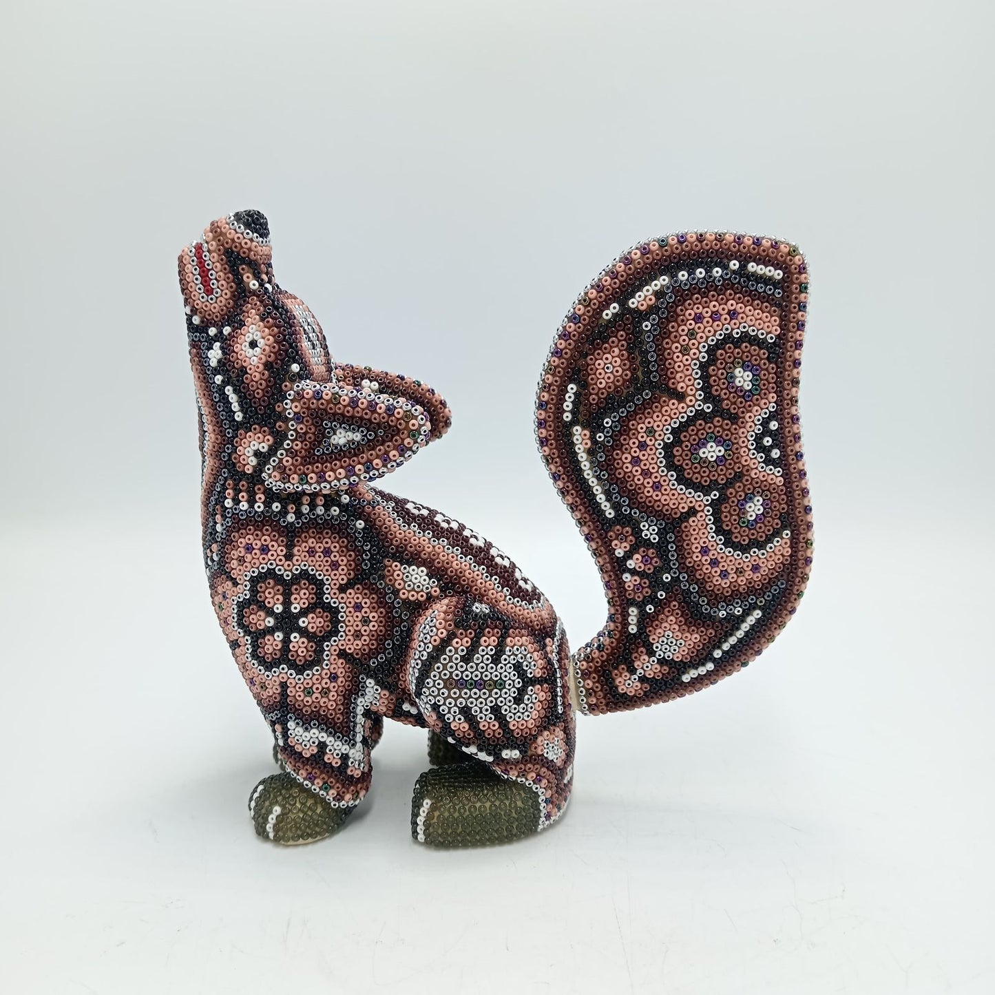 Mexican Huichol Hand Beaded Art, Ram By Isandro Villa Lopez PP7950