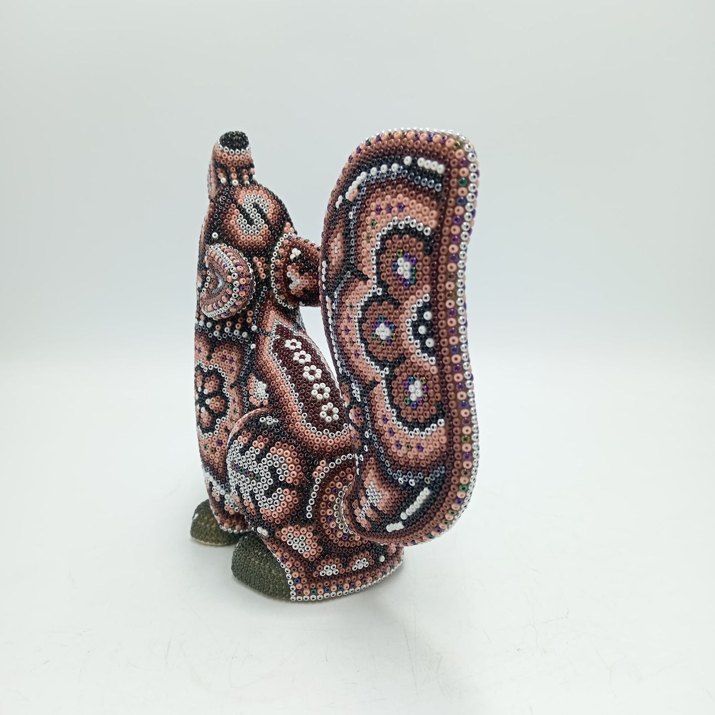 Mexican Huichol Hand Beaded Art, Ram By Isandro Villa Lopez PP7950