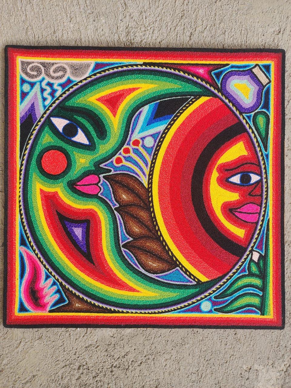 Yarn Painting Mexican Folk Art By Bautista Family PP8005