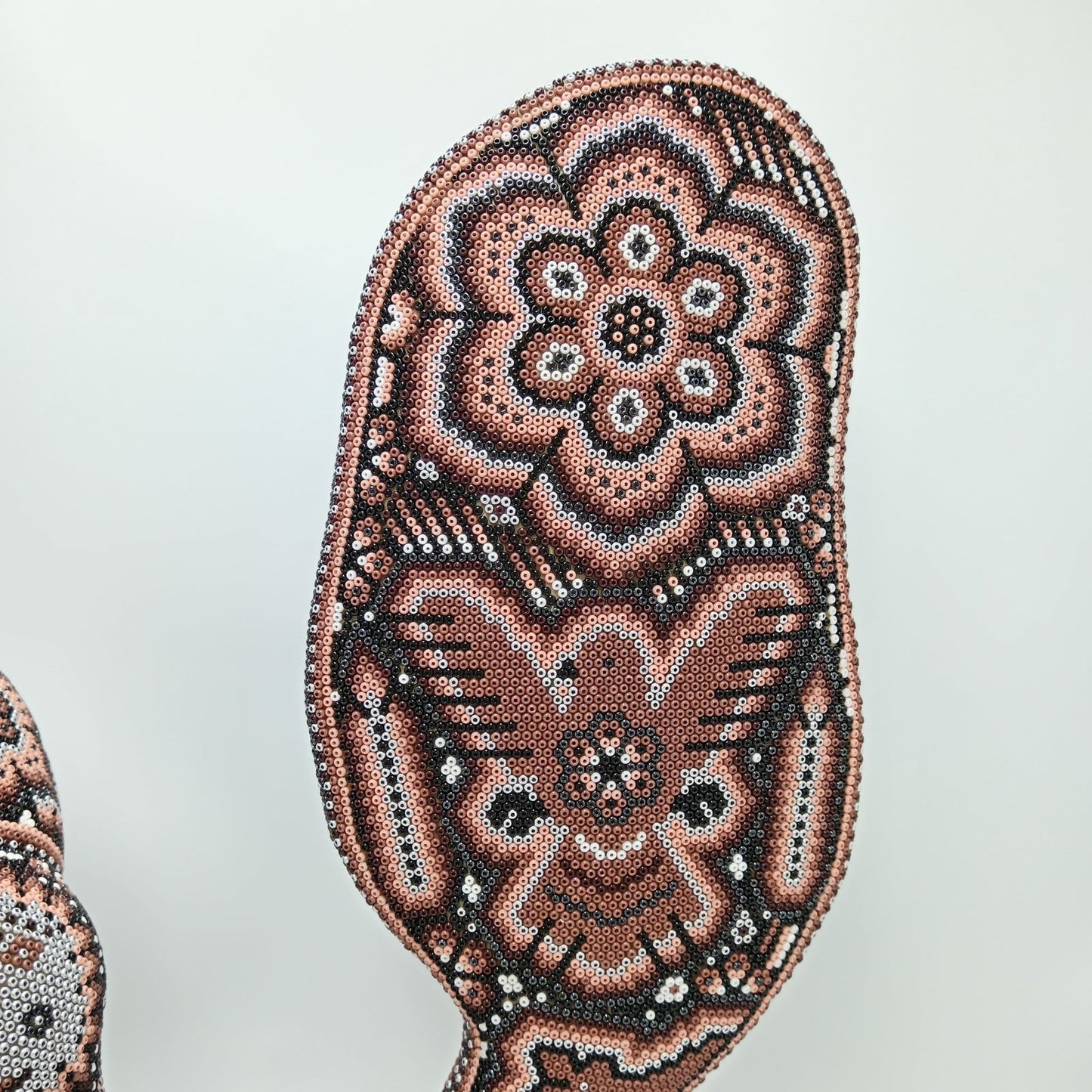 Mexican Huichol Hand Beaded Art, Fox By Isandro Villa Lopez PP8175