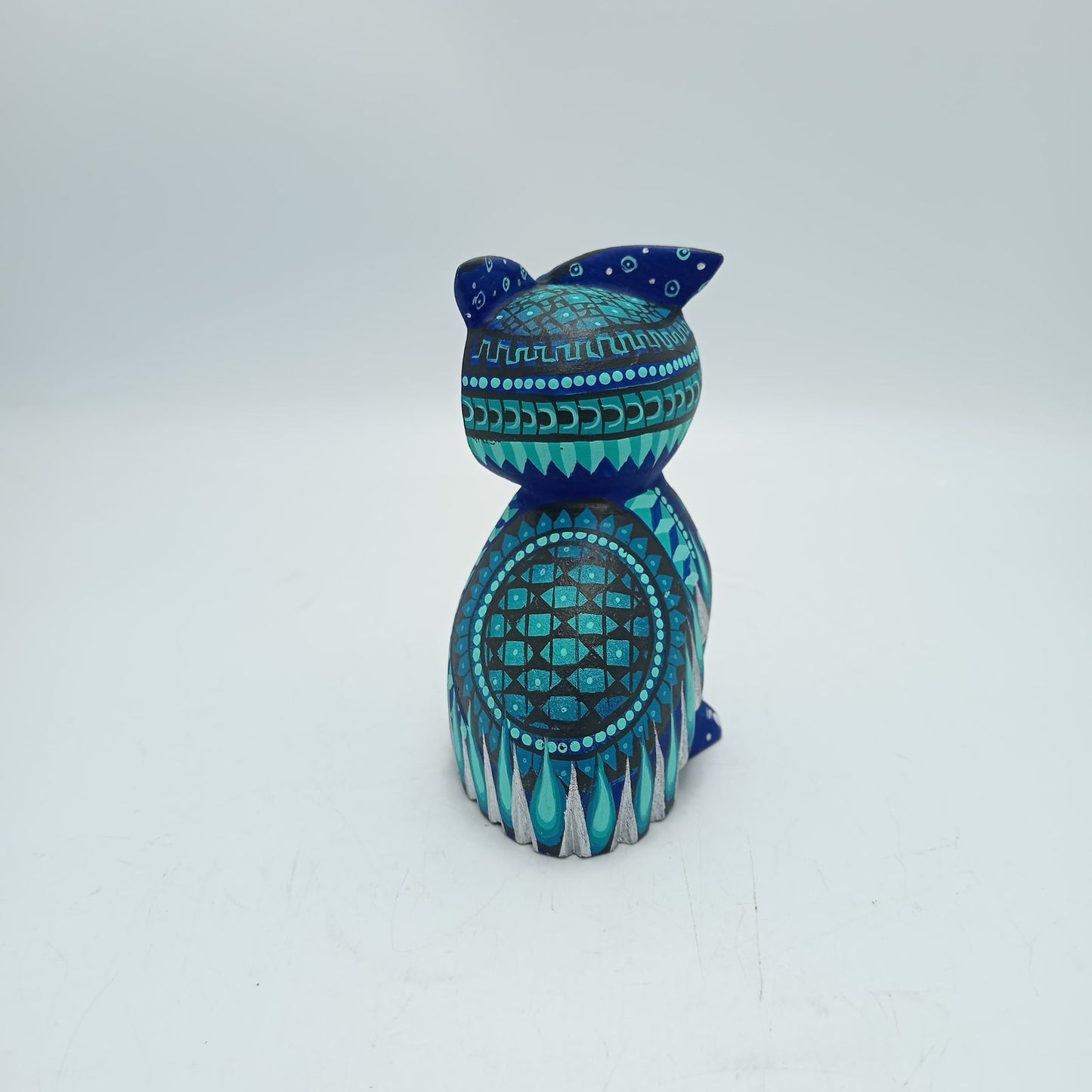 Mexican Oaxacan Wood Carving Owl By Ivan Fuentes PP8191
