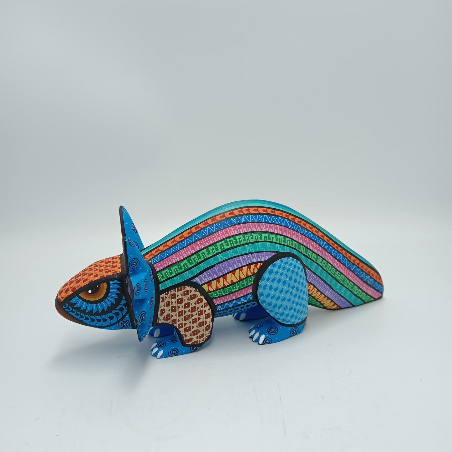 Mexican Oaxacan Wood Carving Ajolot By Ivan Fuentes PP8193
