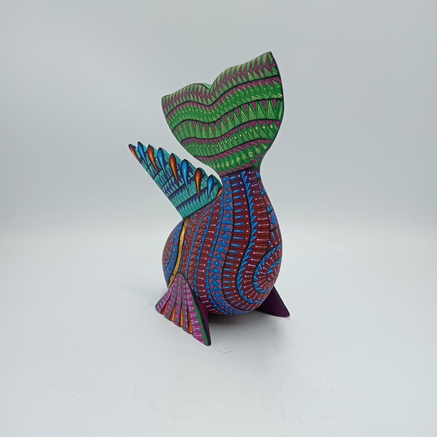 Mexican Oaxacan Wood Carving Fish By Ivan Fuentes PP8194