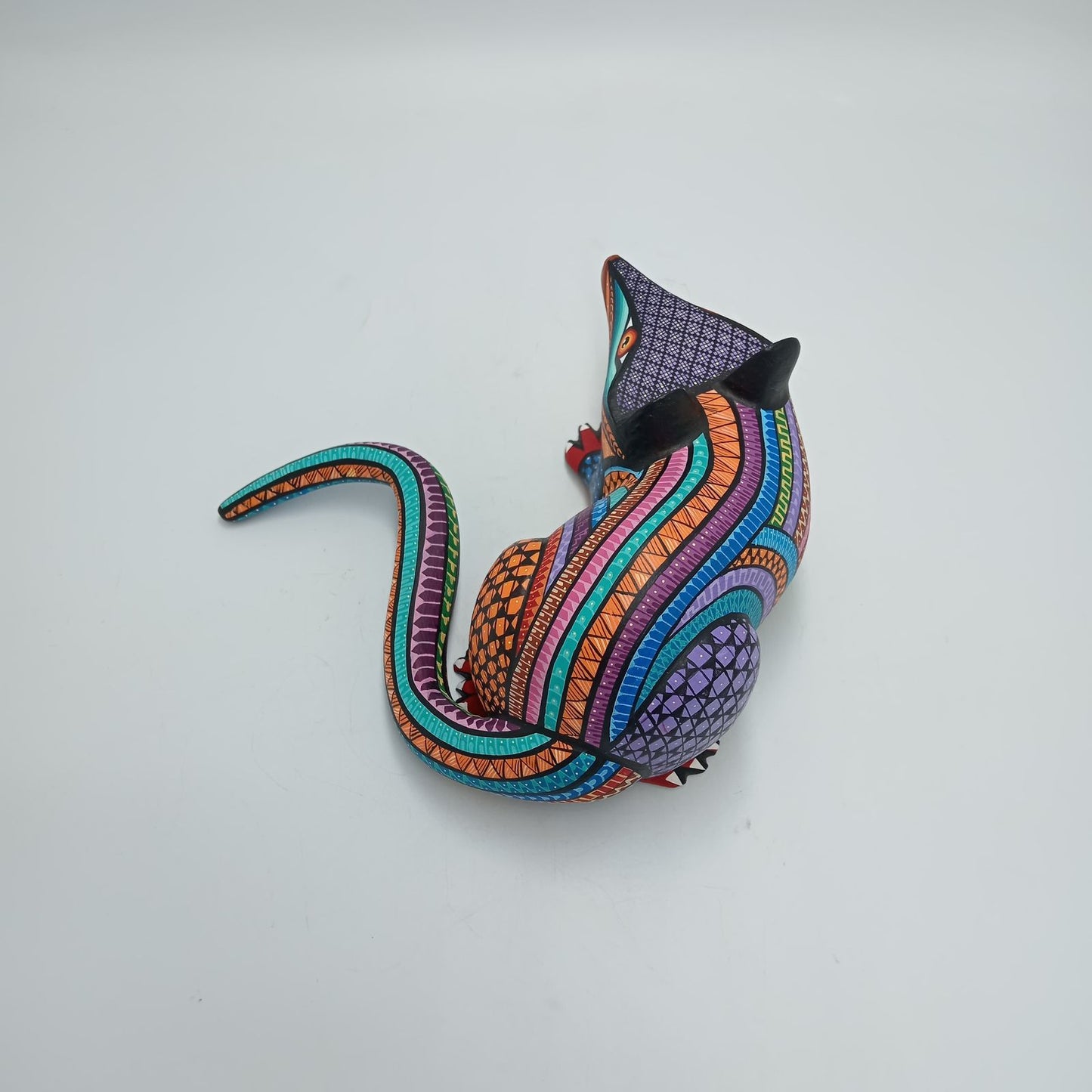 Mexican Oaxacan Wood Carving Opossum By Ivan Fuentes PP8196