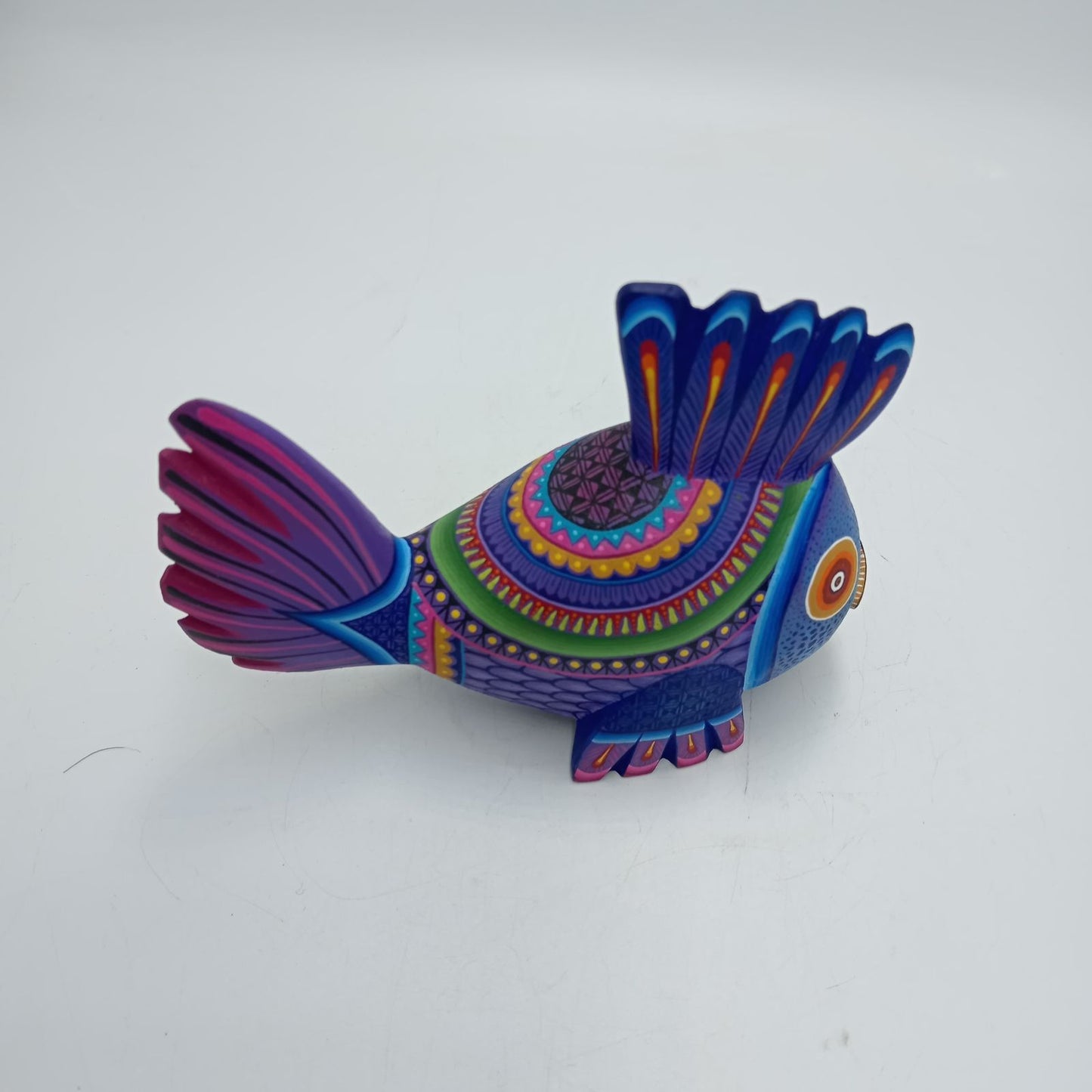 Mexican Oaxacan Wood Carving Fish By Julia Fuentes PP8215