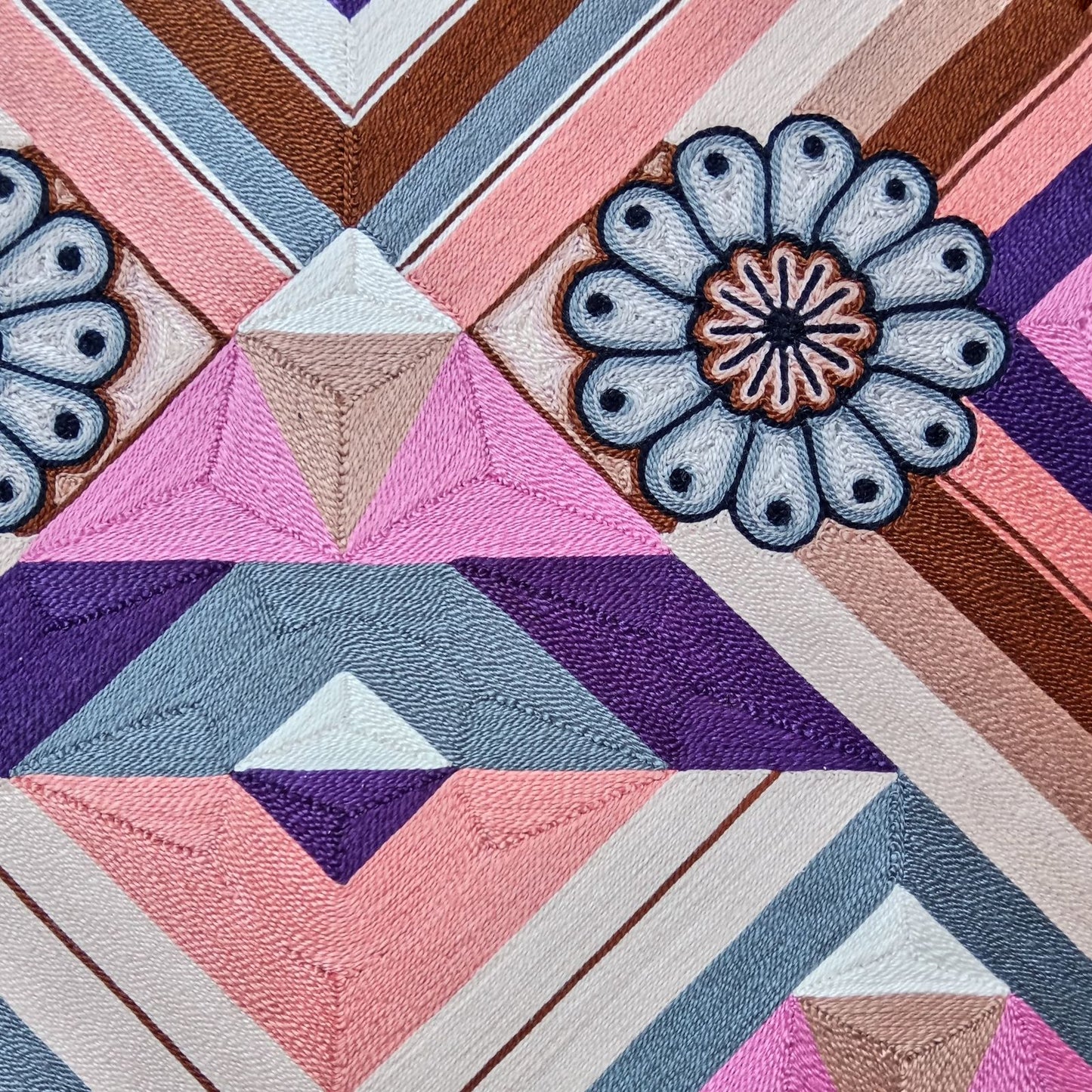 Huichol Yarn Painting Mexican Folk Art By Alfredo Meraz Reyna PP8220