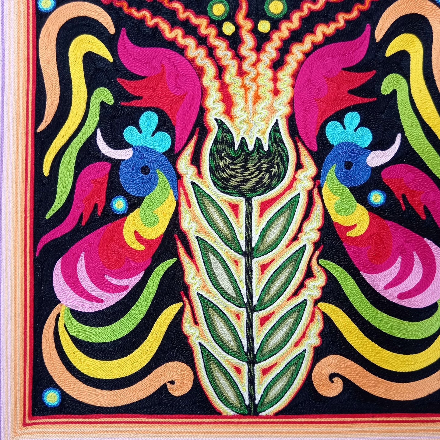 Huichol Yarn Painting Mexican Folk Art By Alfredo Meraz Reyna PP8226