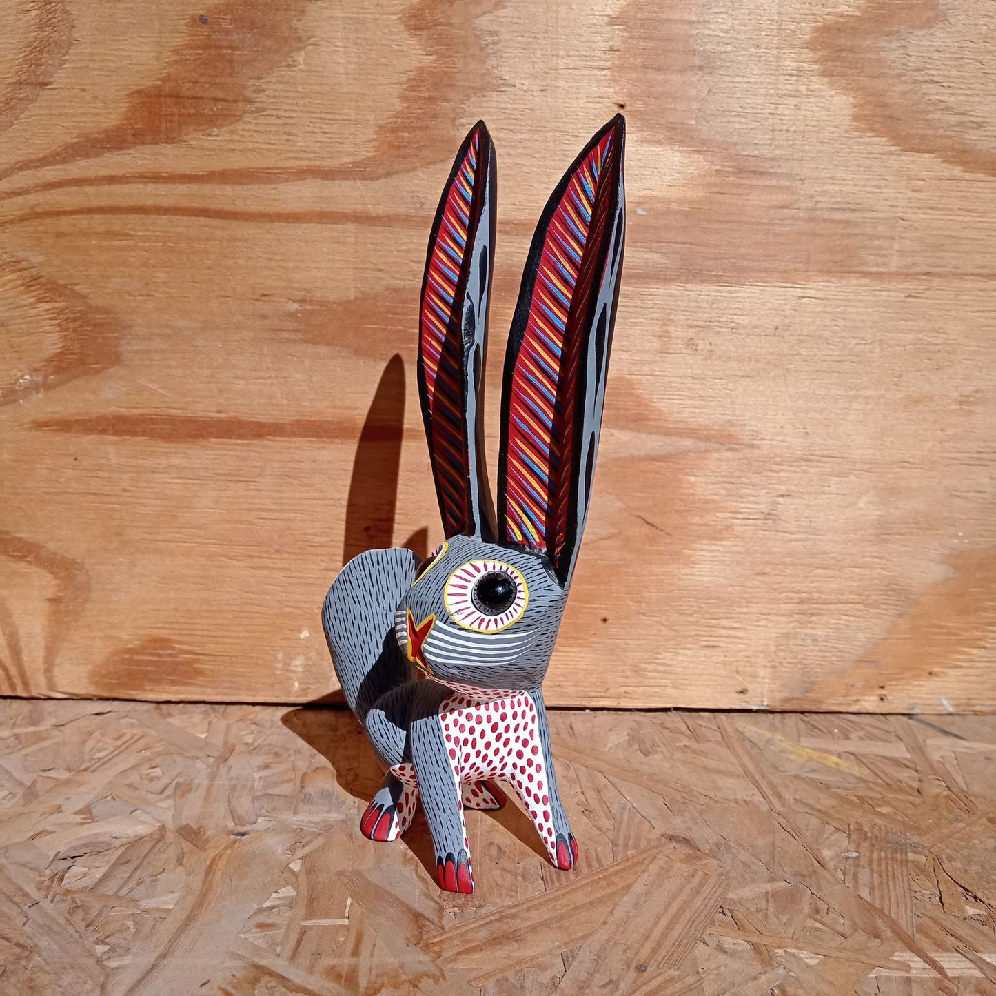 Oaxacan Wood Carving Rabbit By Arsenio Morales PP8231