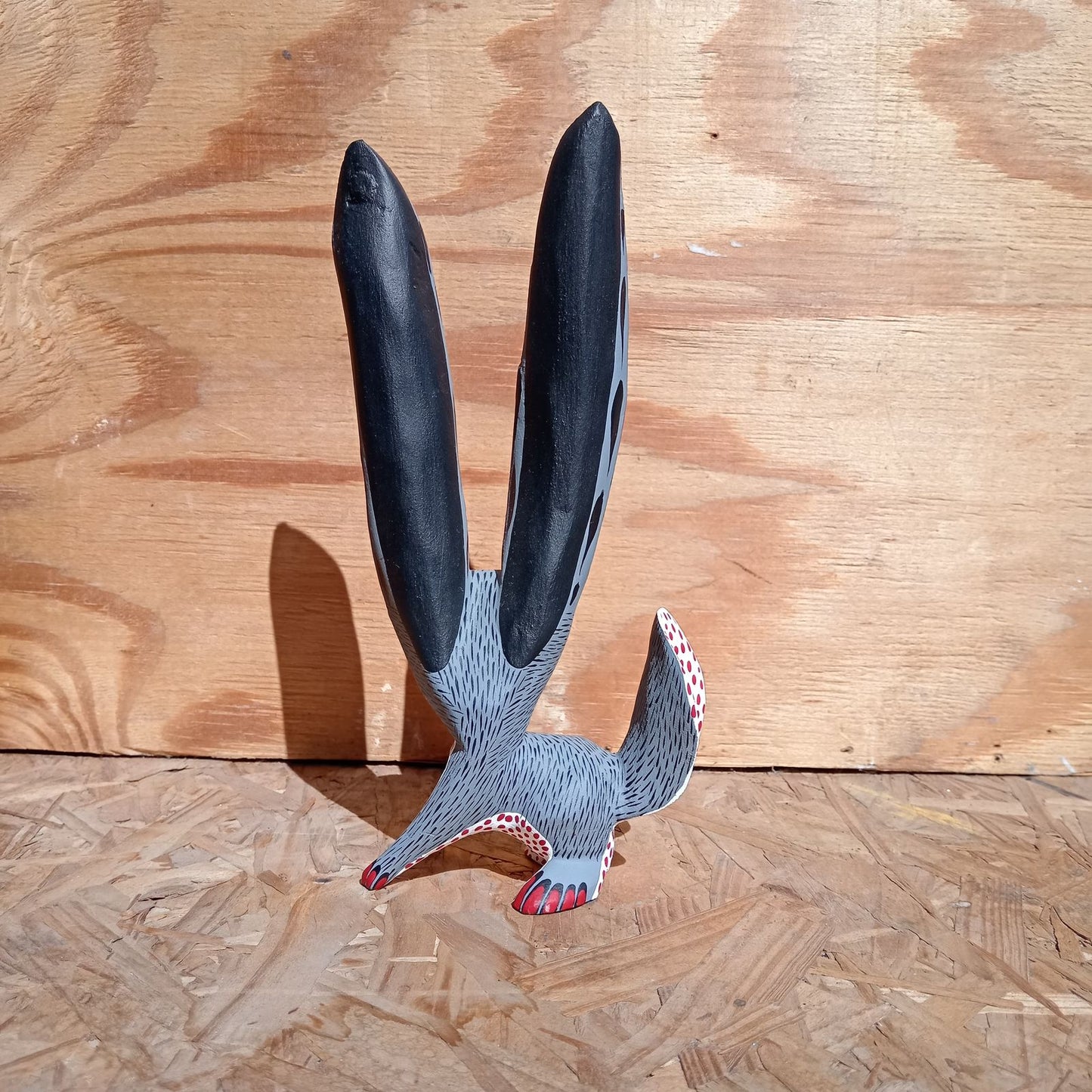 Oaxacan Wood Carving Rabbit By Arsenio Morales PP8231