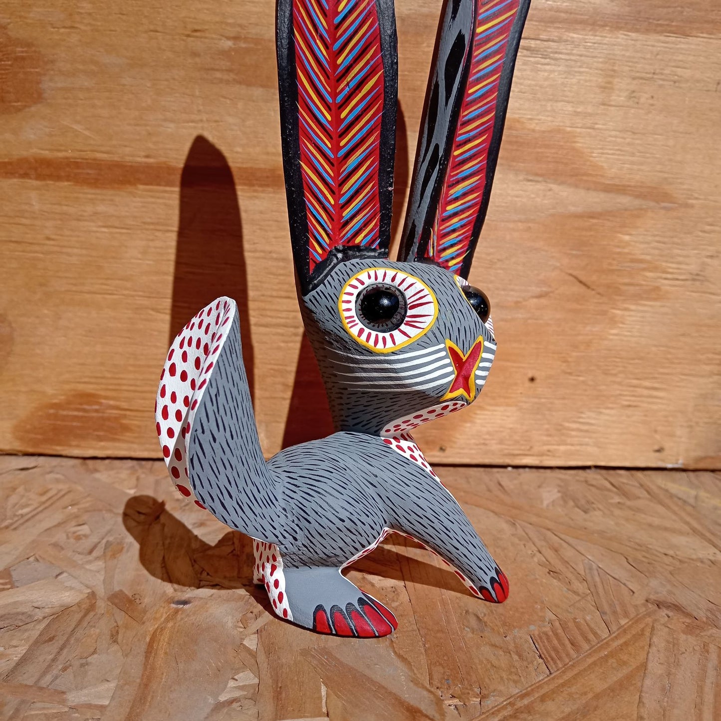 Oaxacan Wood Carving Rabbit By Arsenio Morales PP8231