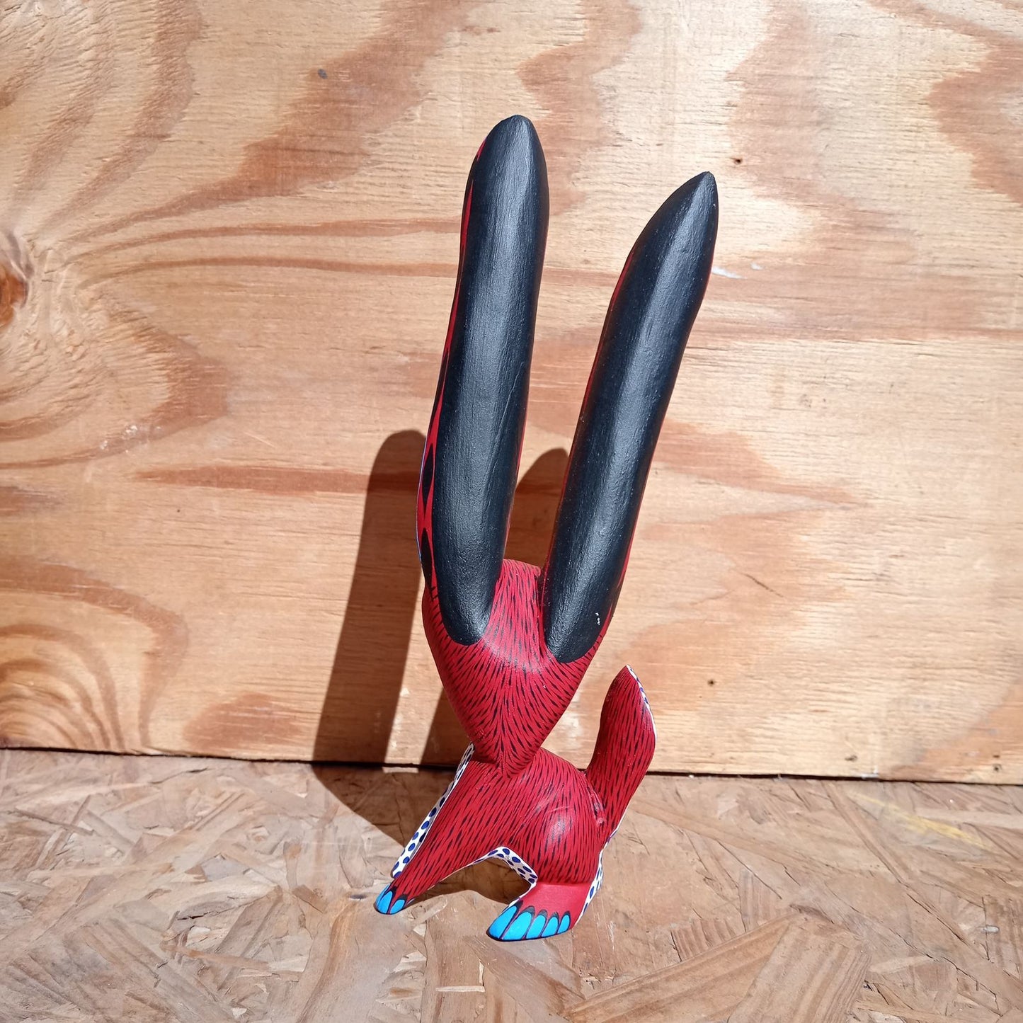 Oaxacan Wood Carving Rabbit By Arsenio Morales PP8232