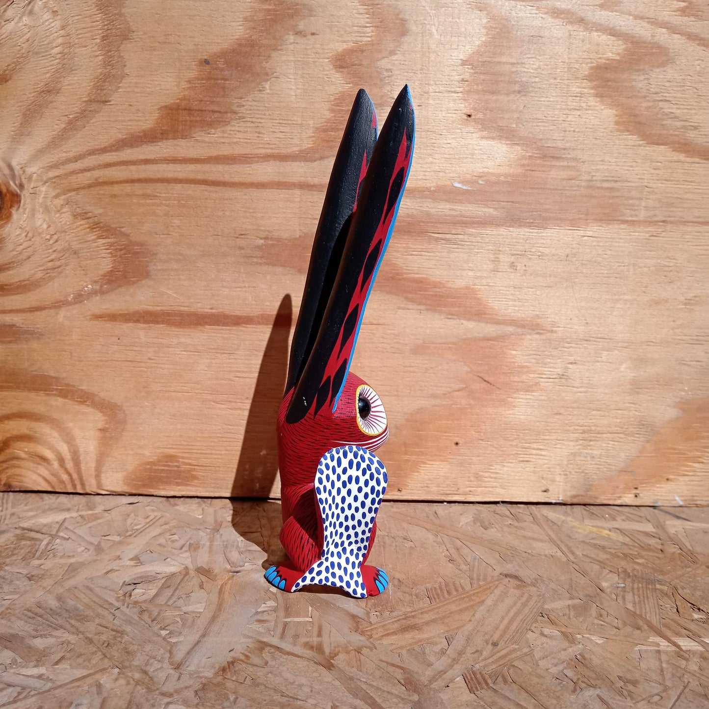 Oaxacan Wood Carving Rabbit By Arsenio Morales PP8232