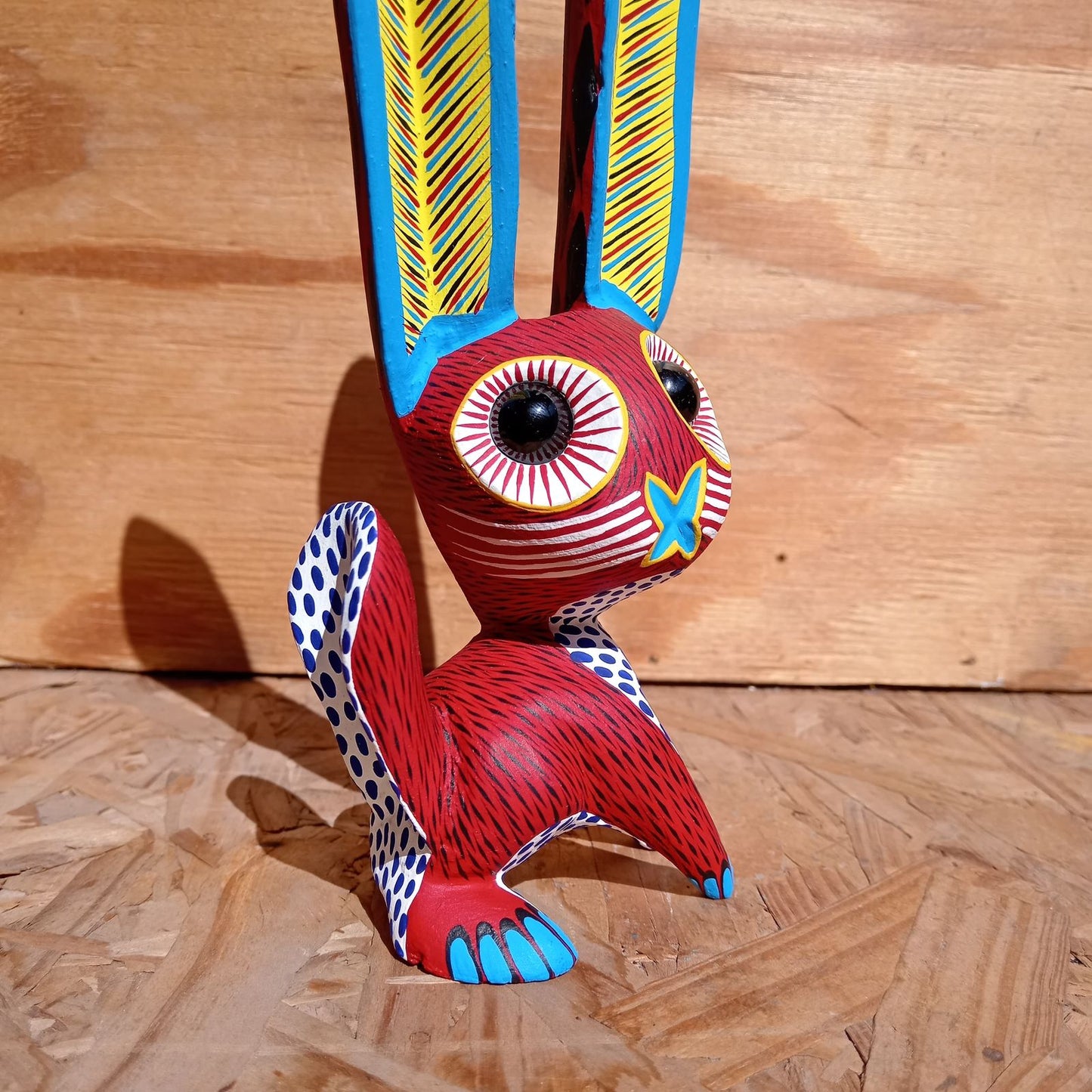 Oaxacan Wood Carving Rabbit By Arsenio Morales PP8232