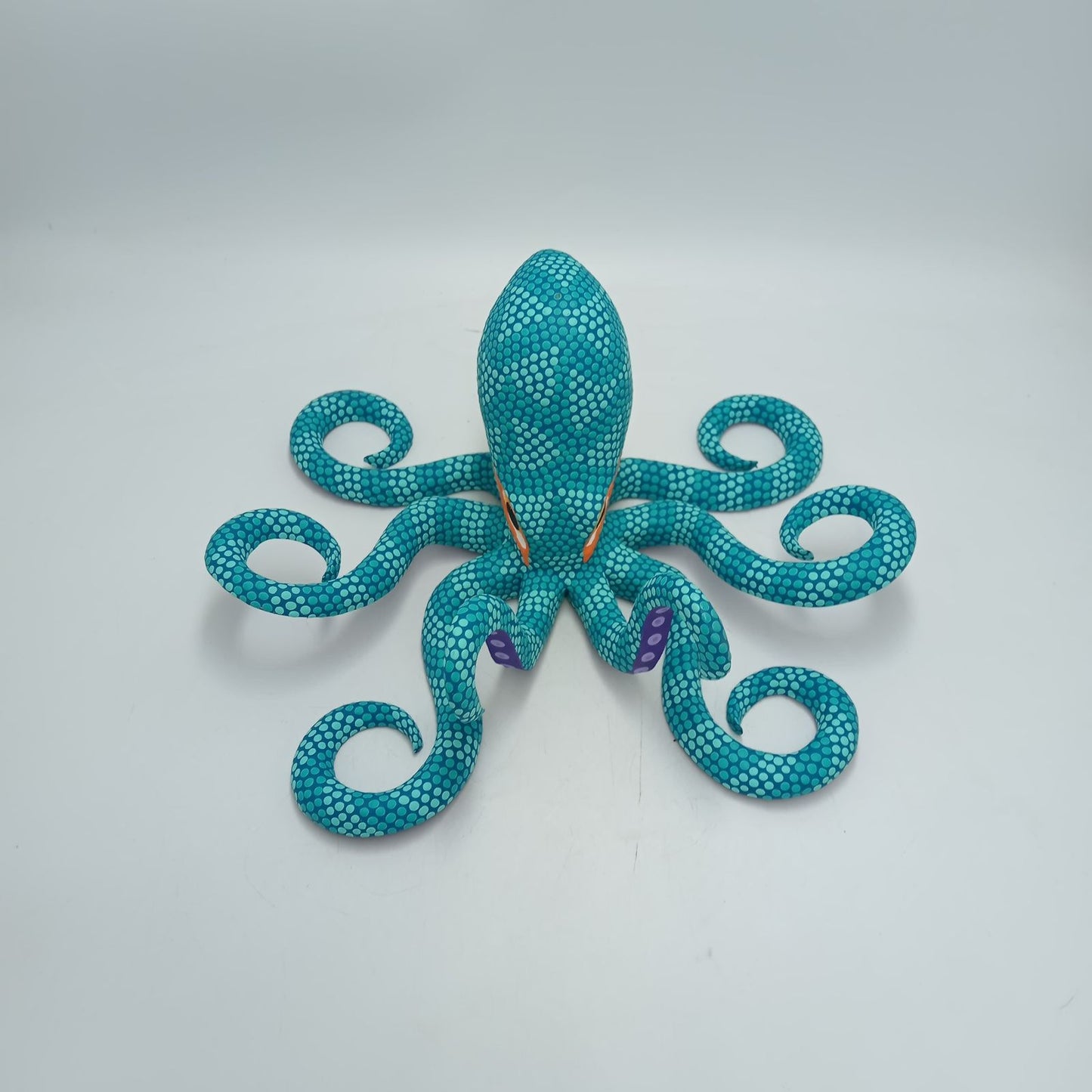Wood Carving Hand Made Octopus By Armando Jimenez PP8303