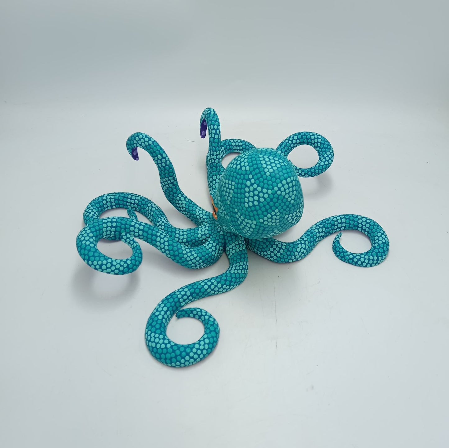 Wood Carving Hand Made Octopus By Armando Jimenez PP8303