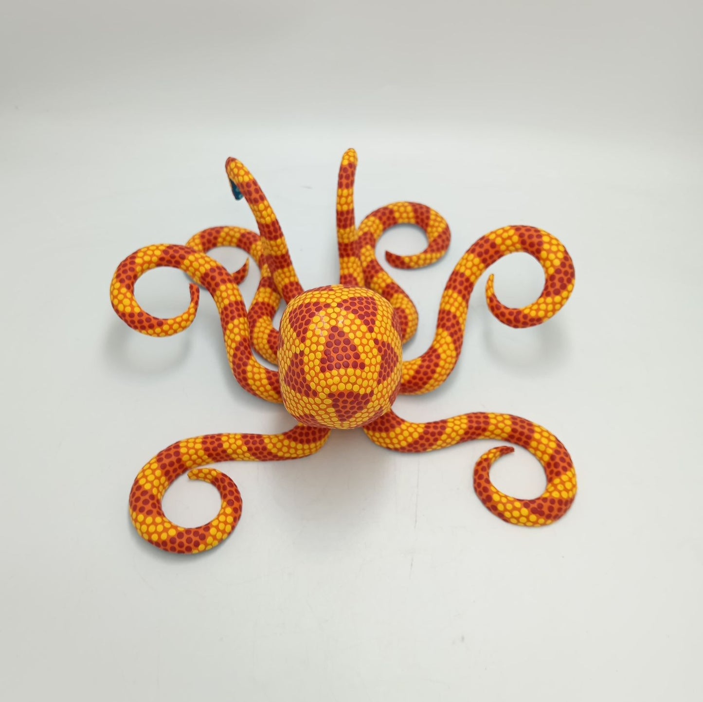 Wood Carving Hand Made Octopus By Armando Jimenez PP8304