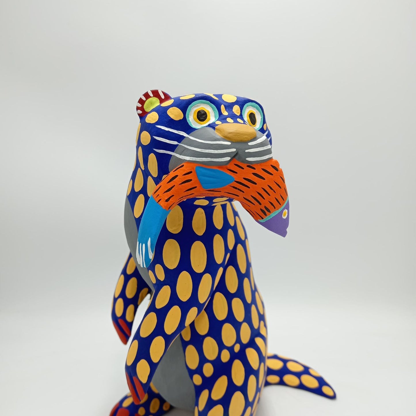 Wood Carving Hand Made Otter By Armando Jimenez PP8305