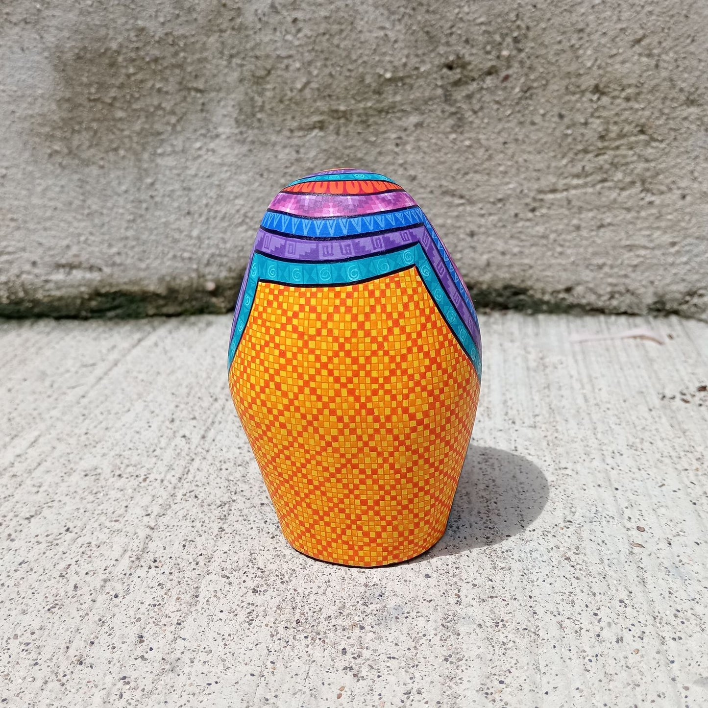 Mexican Oaxacan Wood Carving Owl By Julia Fuentes PP8334