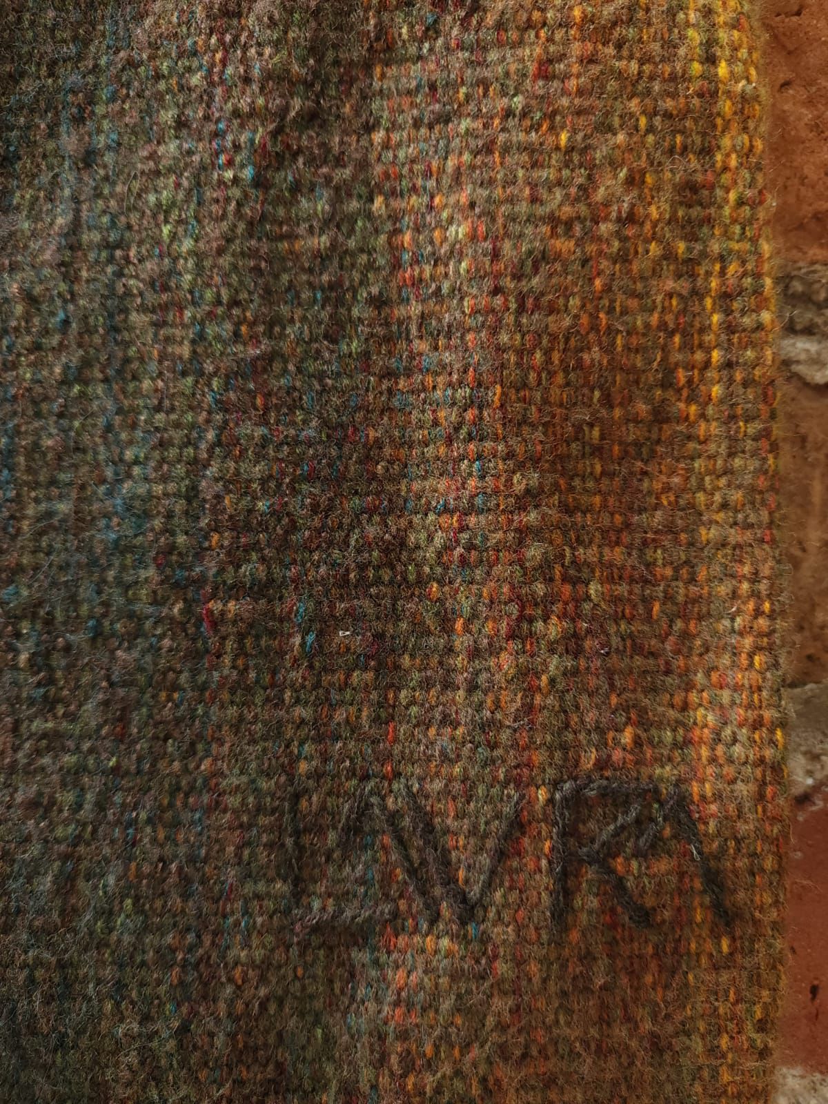 Hand Woven Alpaca Fiber Tapestry " Dancing of the Moon" By Maximo Laura PP8364