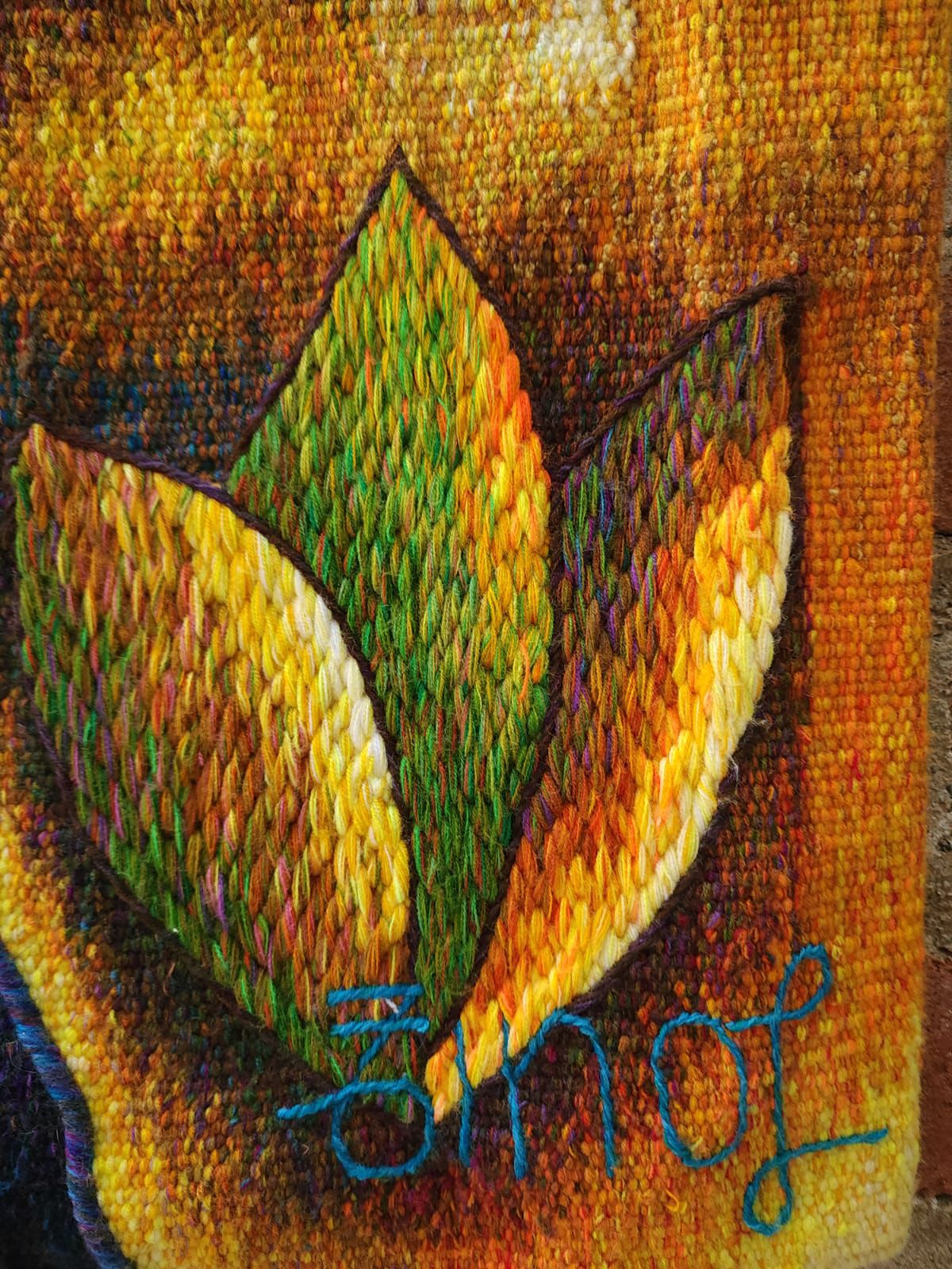 Hand Woven Alpaca Fiber Tapestry " Ancestral Wisdom IV" By Constantino Laura PP8372