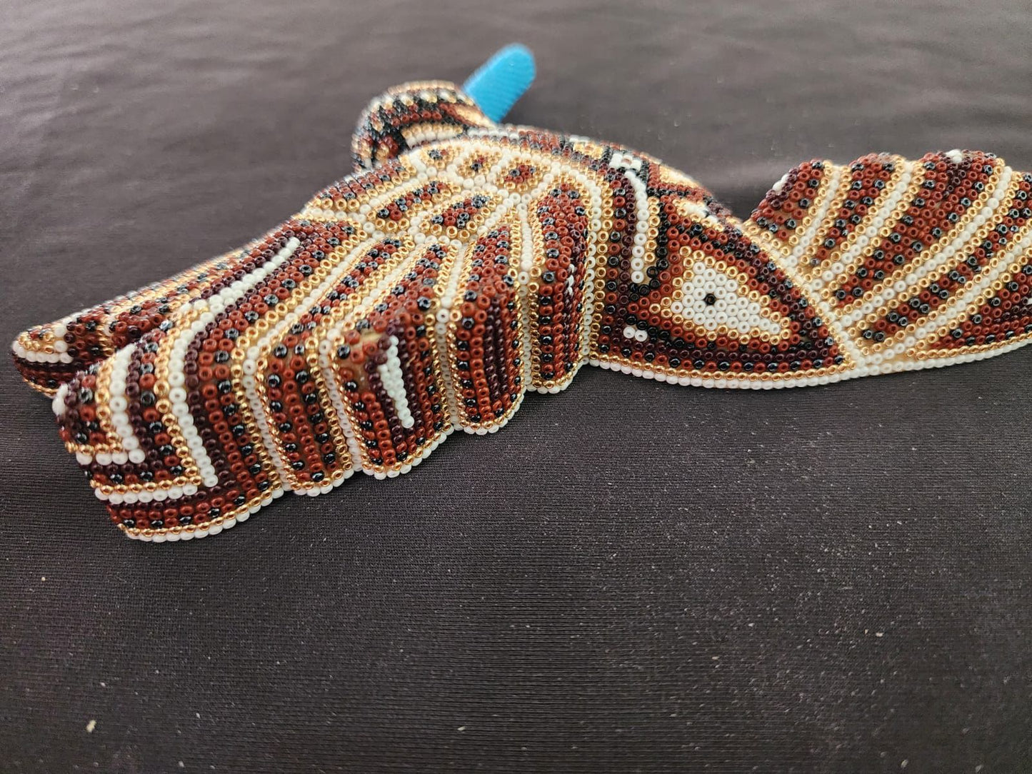 Mexican Huichol Hand Beaded Hummingbird By Isandro Villa Lopez PP8400