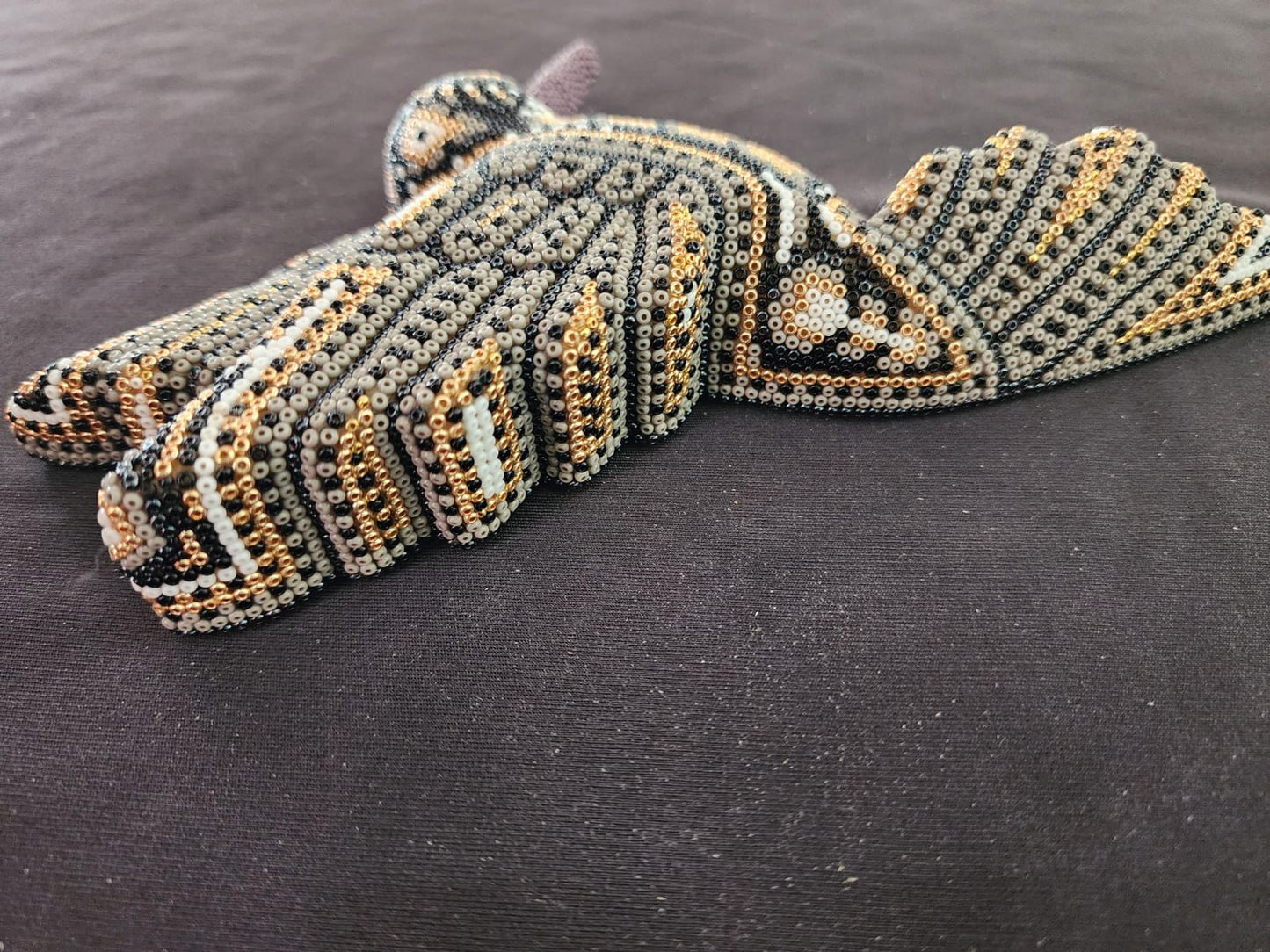 Mexican Huichol Hand Beaded Hummingbird By Isandro Villa Lopez PP8401
