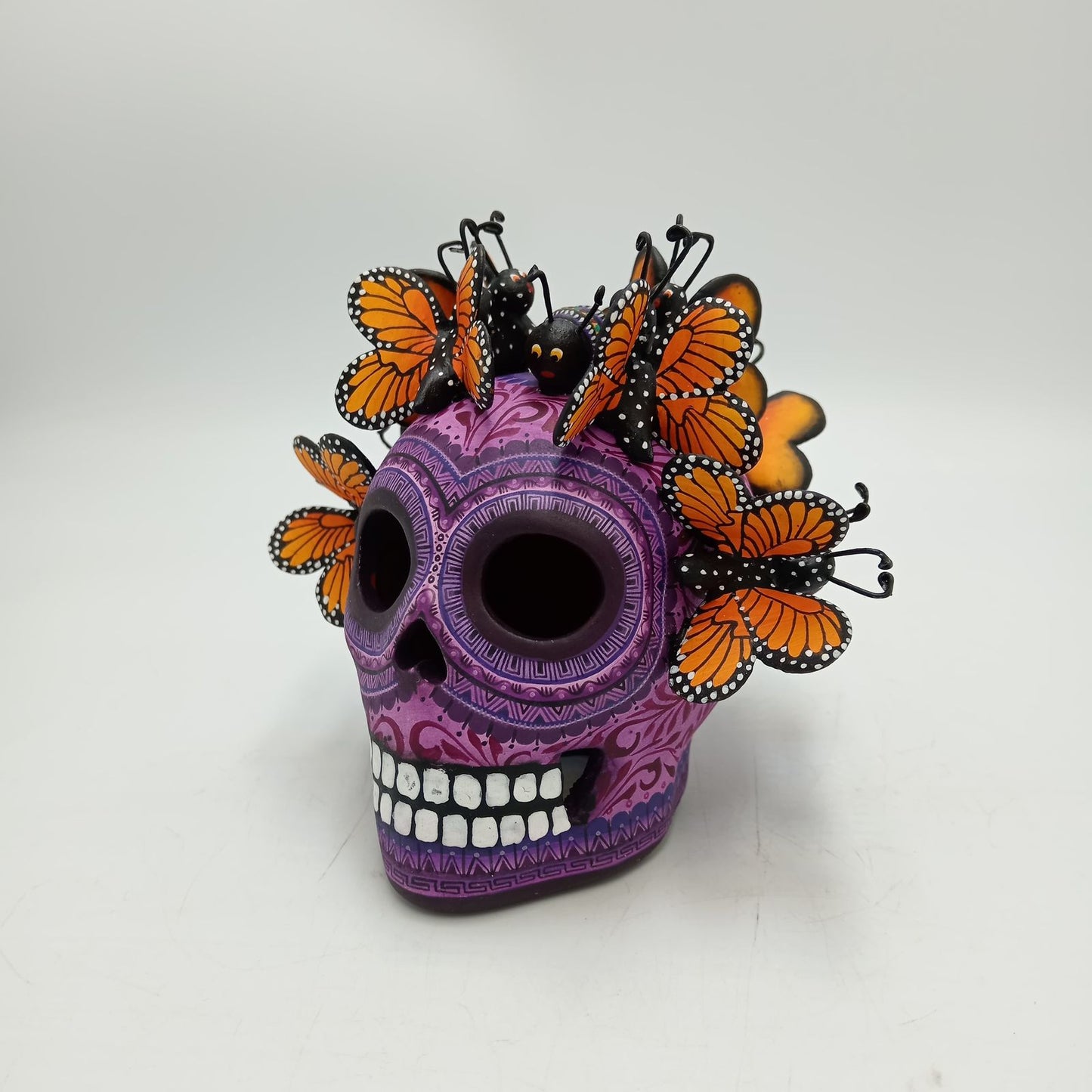 Day Of the Dead Ceramics Skull By Alfonso Castillo PP8476