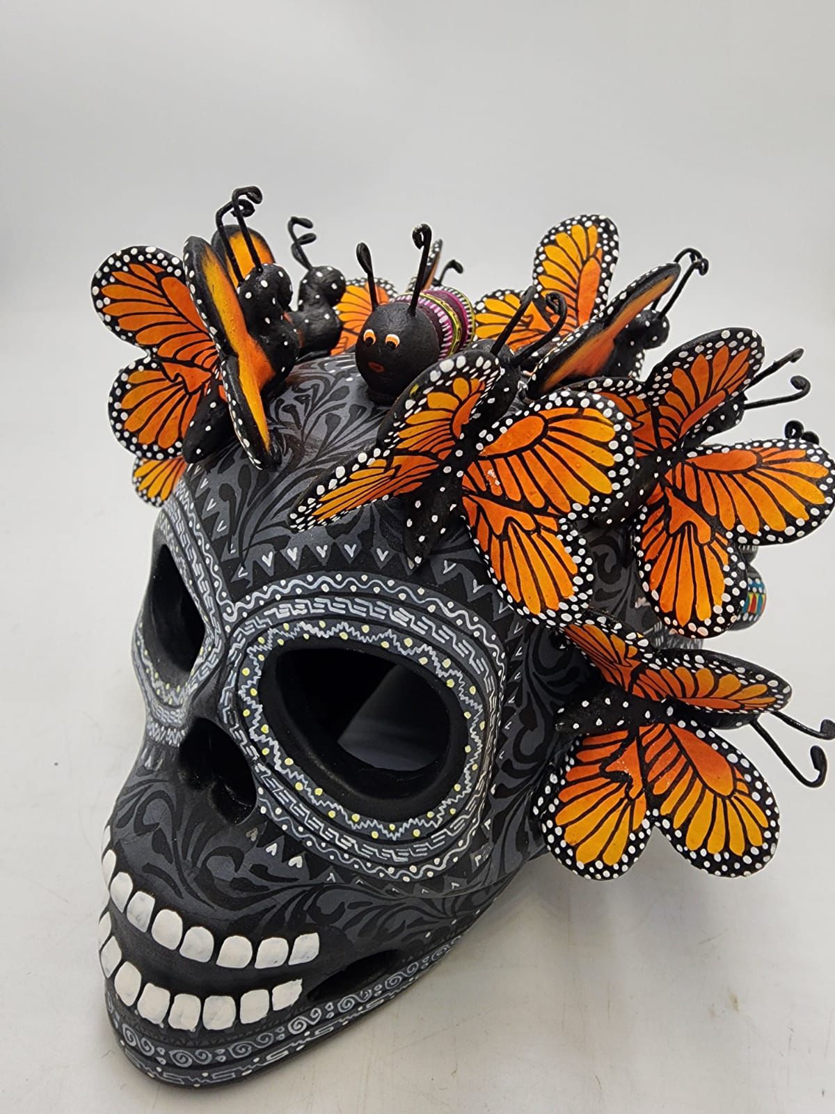 Skull Day Of the Dead Ceramics By Alfonso Castillo Hernandez PP8542