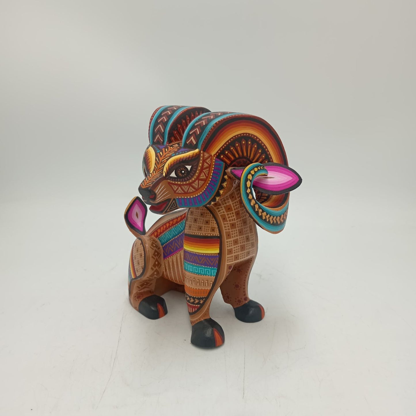 Mexican Oaxacan Wood Carving Cimarron By Julia Fuentes PP8550