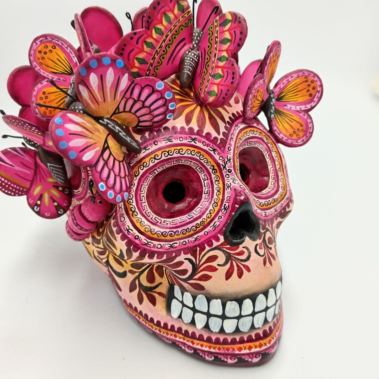 Skull Day Of the Dead Ceramics By Alfonso Castillo Hernandez PP8560