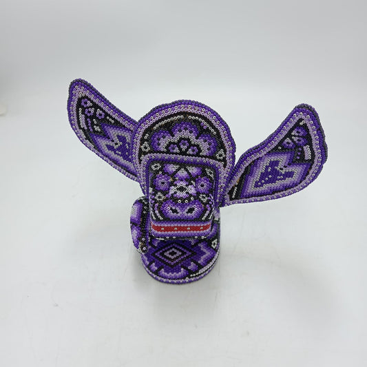 Mexican Huichol Hand Beaded Quetzalcoalt By Isandro Villa Lopez PP8769 Oaxaca