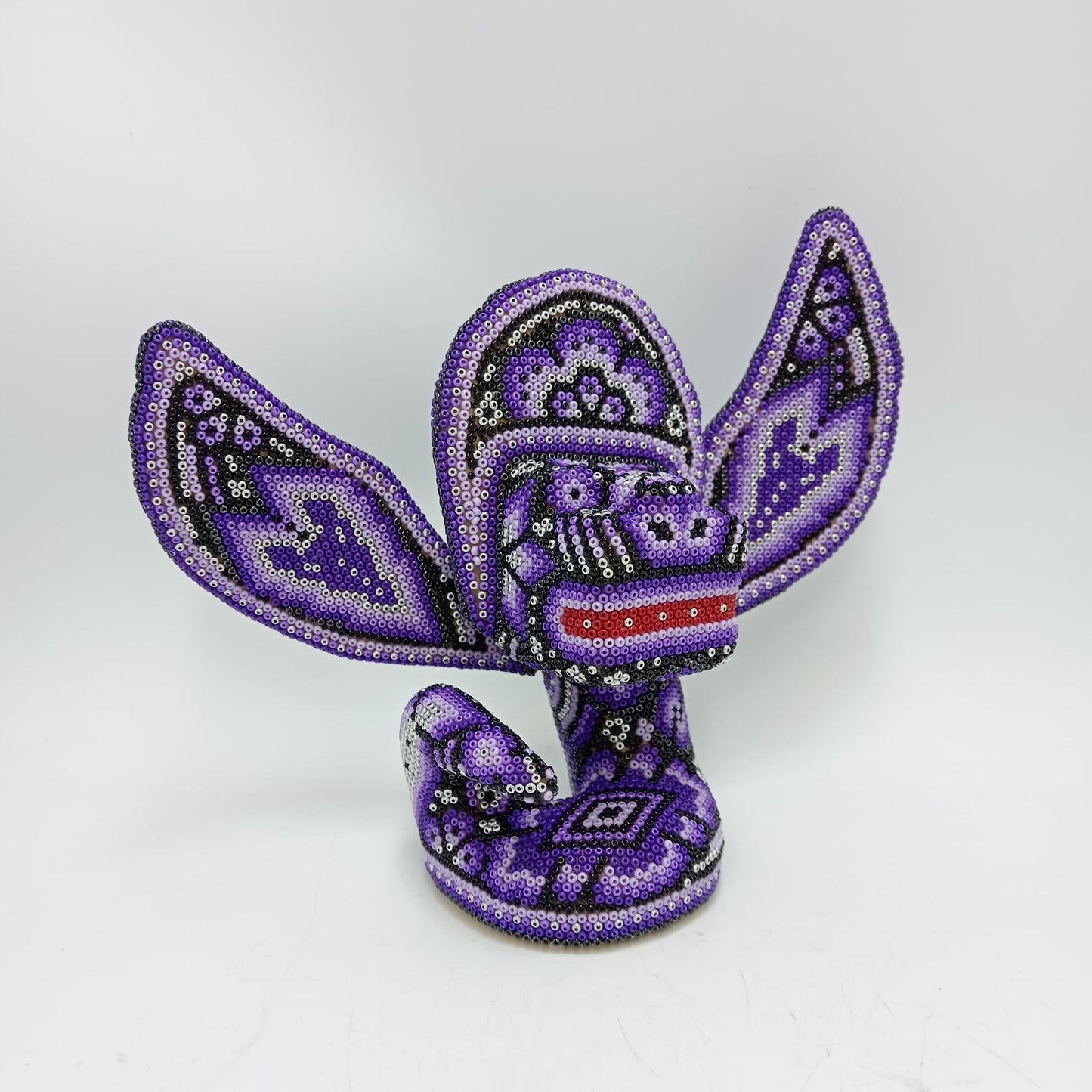 Mexican Huichol Hand Beaded Quetzalcoalt By Isandro Villa Lopez PP8769