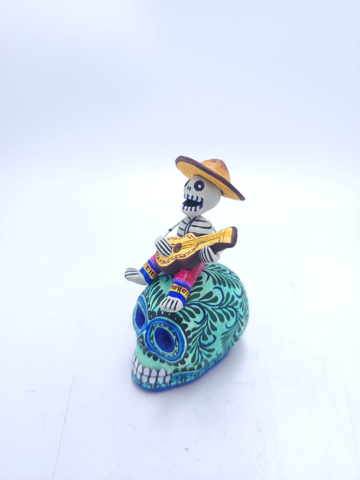 Day Of The Dead Ceramics Human Skull By Marco Castillo PP8880