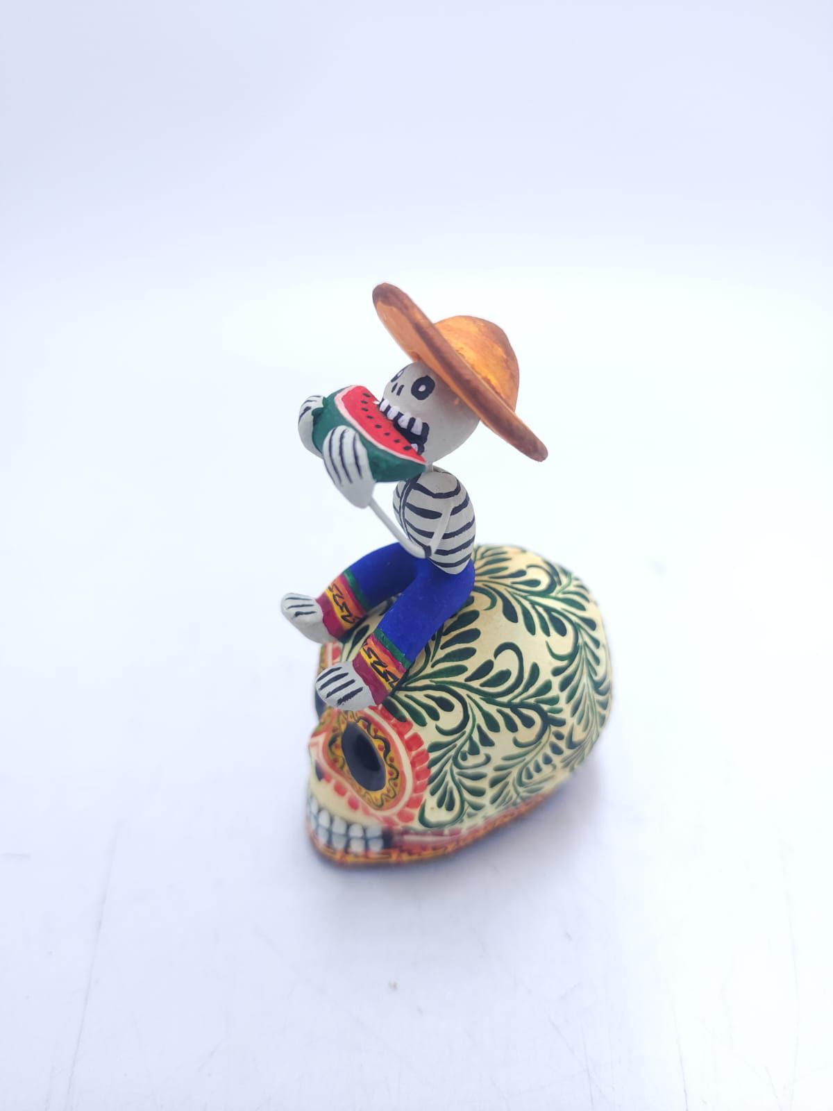 Day Of The Dead Ceramics Human Skull By Marco Castillo PP8881