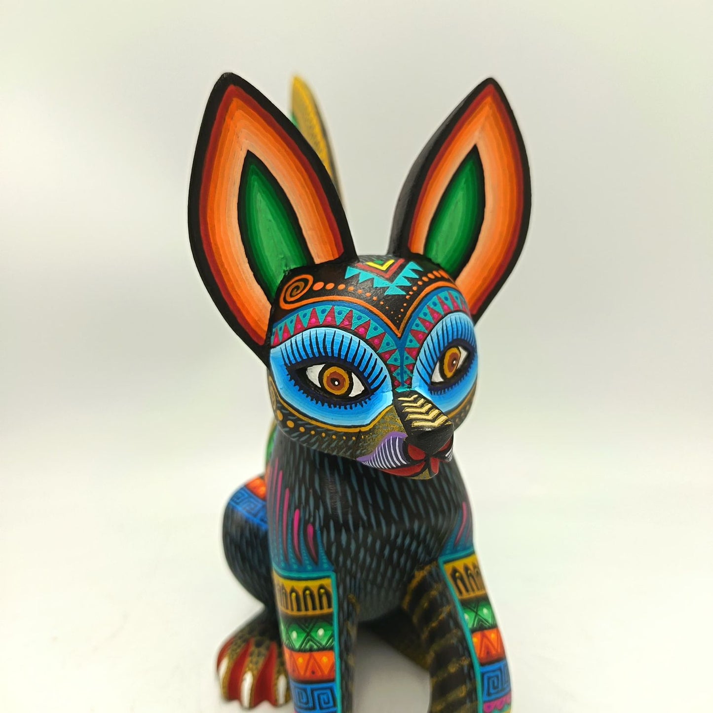 Mexican Oaxacan Wood Carving Fox By Julia Fuentes PP8889