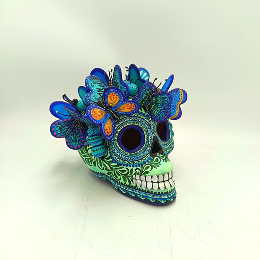 Day Of The Dead Ceramics Human Skull By Marco Castillo PP8917