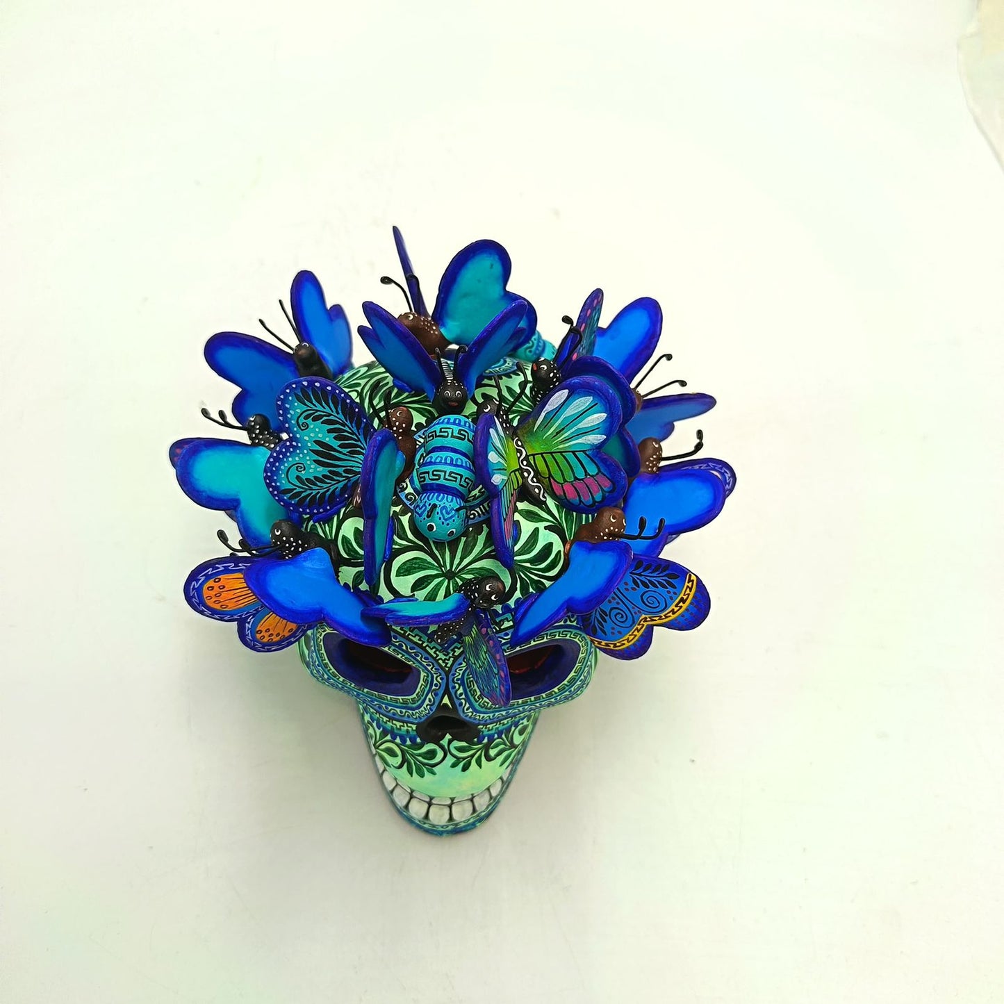 Day Of The Dead Ceramics Human Skull By Marco Castillo PP8917