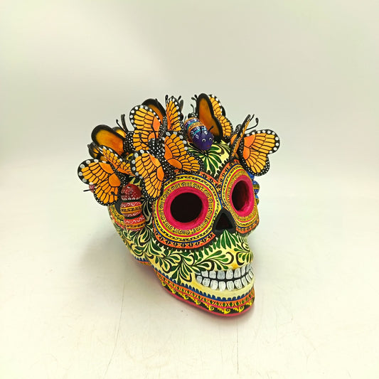Day Of The Dead Ceramics Human Skull By Marco Castillo PP8918