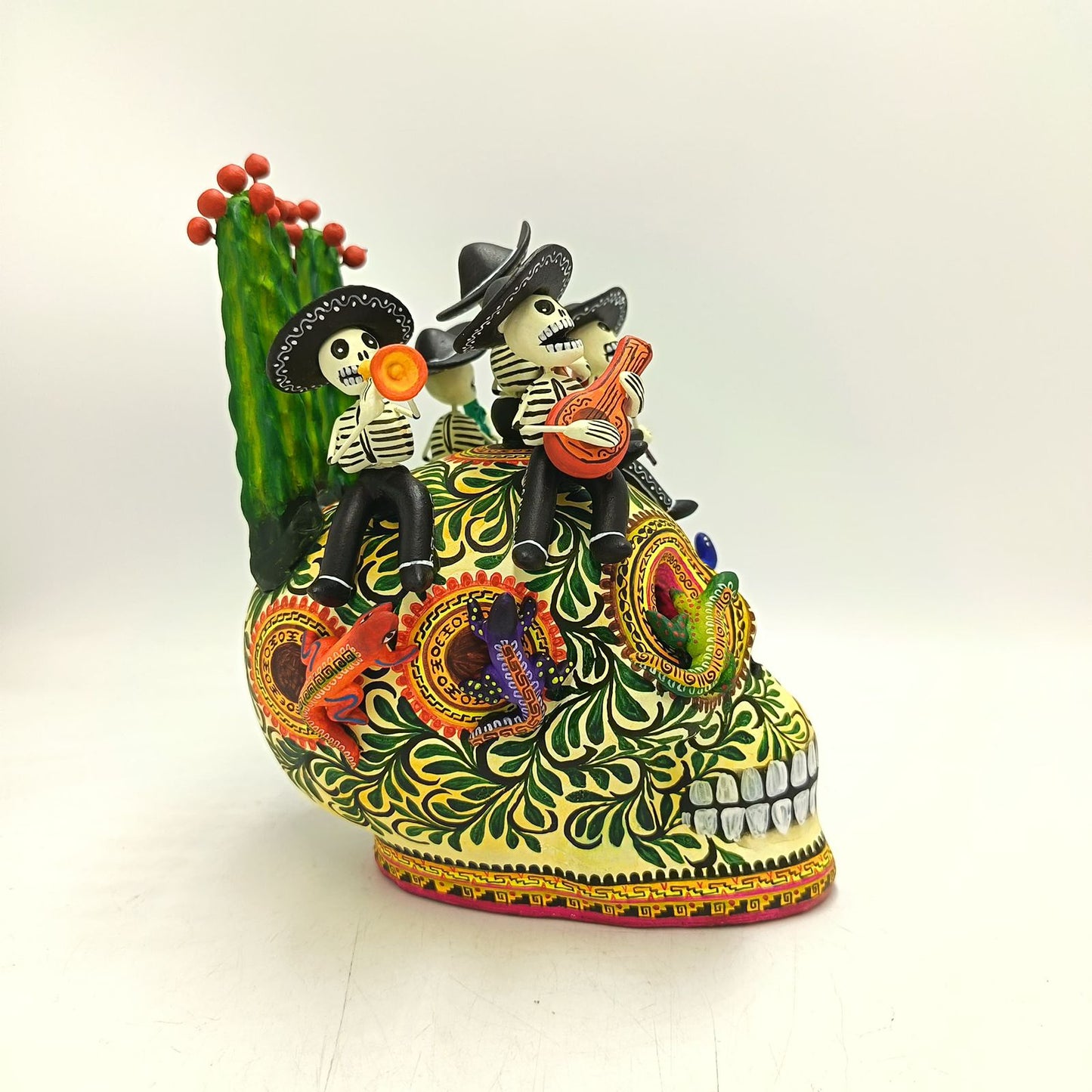 Day Of The Dead Ceramics Human Skull By Marco Castillo PP8921