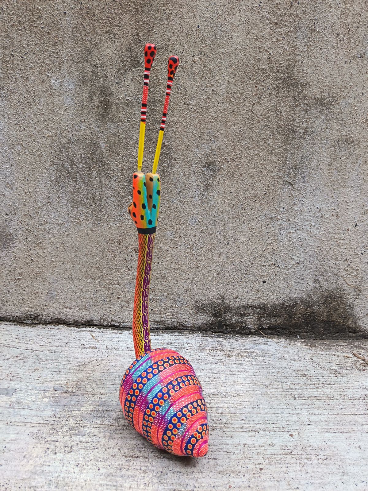 Mexican Oaxacan Wood Carving Snail By David Blas PP8946