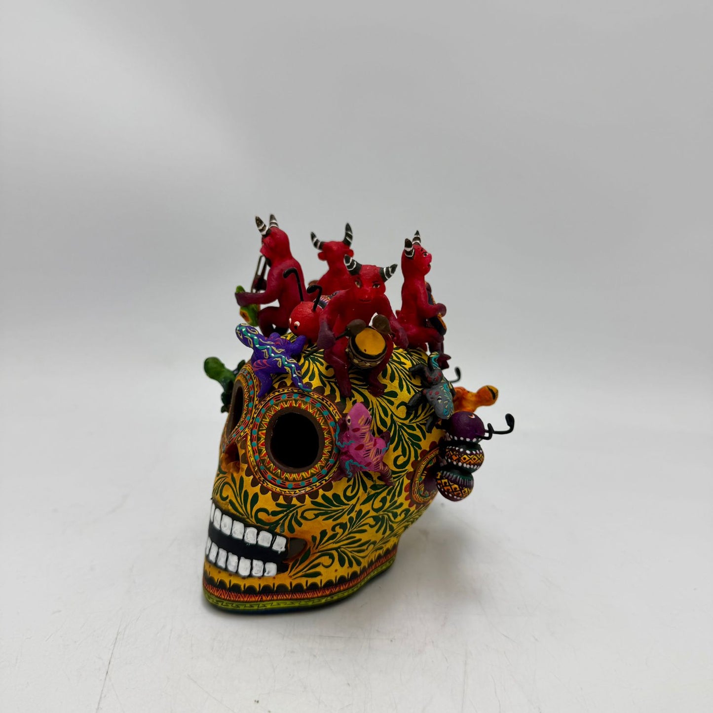 Day Of the Dead Ceramics Skull By Alfonso Castillo PP8989