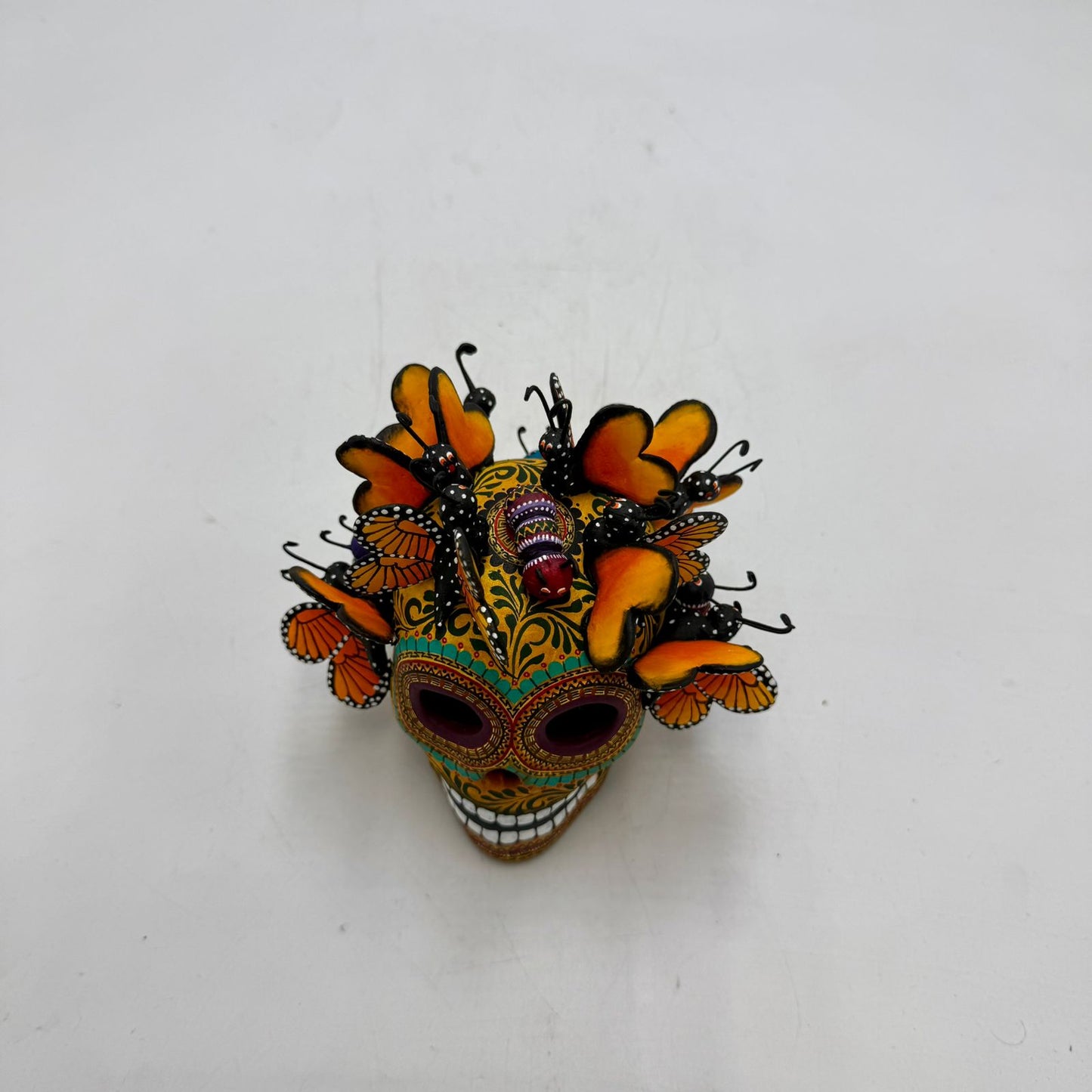 Day Of the Dead Ceramics Skull By Alfonso Castillo PP8996